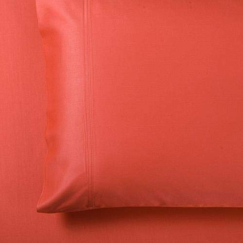 Luxury Silky Cotton & Bamboo-Cotton Blend King Size Pillowcase Set (2 Pack) - Soft Coral Color for Ultimate Comfort | Perfect for Bedroom, Guest Room & Hotel Use