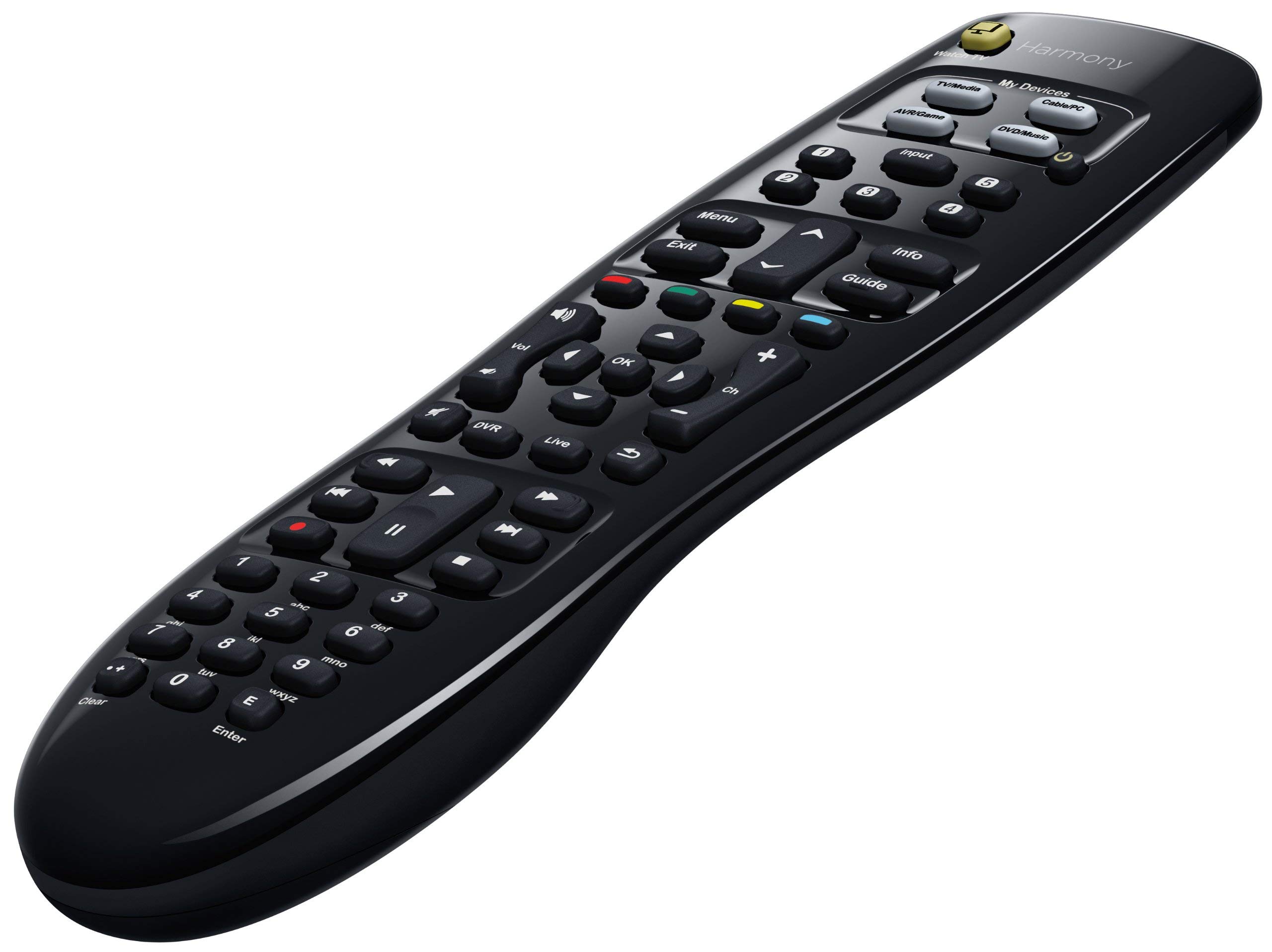 Renewed Logitech Harmony 350 Universal Remote Control - Works with 8 Entertainment Devices | Smart Home Theater & TV Accessory for Streaming, Gaming & Entertainment Systems