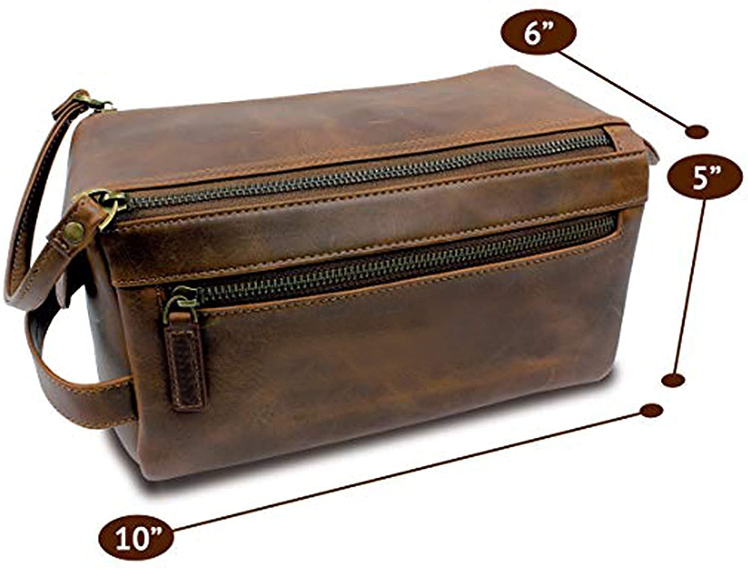 Premium Genuine Leather Duffel Bag for Men - Stylish Travel Overnight Weekender & Gym Sports Bag with Toiletry Compartment - Perfect for Business Trips, Gym Workouts & Weekend Getaways