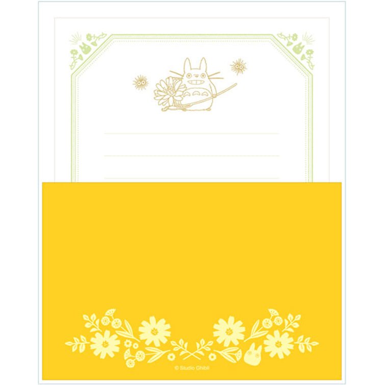 Totoro Foil Stamped Letter Set - Studio Ghibli Inspired Stationery for Writing, Collecting & Gift Giving | Perfect for Anime Fans, Journaling & Special Occasions
