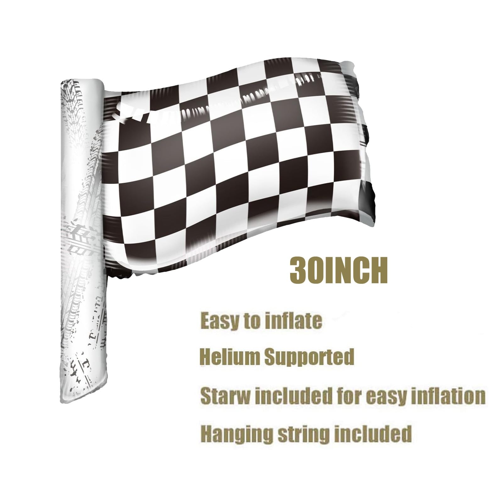 Hot Race Car Balloons 6Pcs - Car Themed Birthday Party Decorations for Boys, Kids Race Car Party Supplies - Perfect for Birthday Decor, Baby Showers & Themed Celebrations