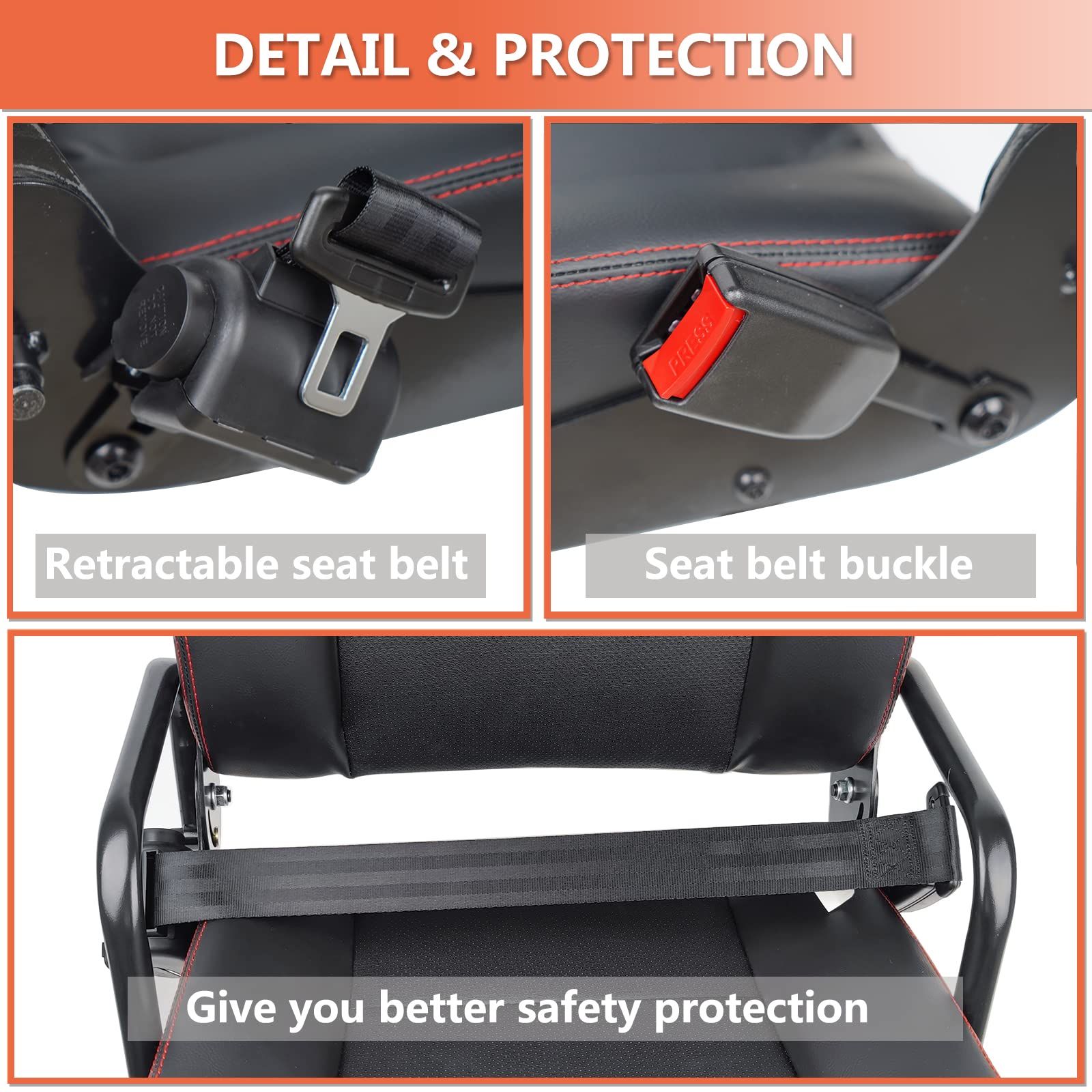 Universal Forklift Seat with Adjustable Backrest & Safety Belt - Heavy Duty Tractor Seat for Excavator, Skid Loader, Backhoe, Dozer & Telehandler - Ideal for Construction, Farming & Industrial Equipment Operators
