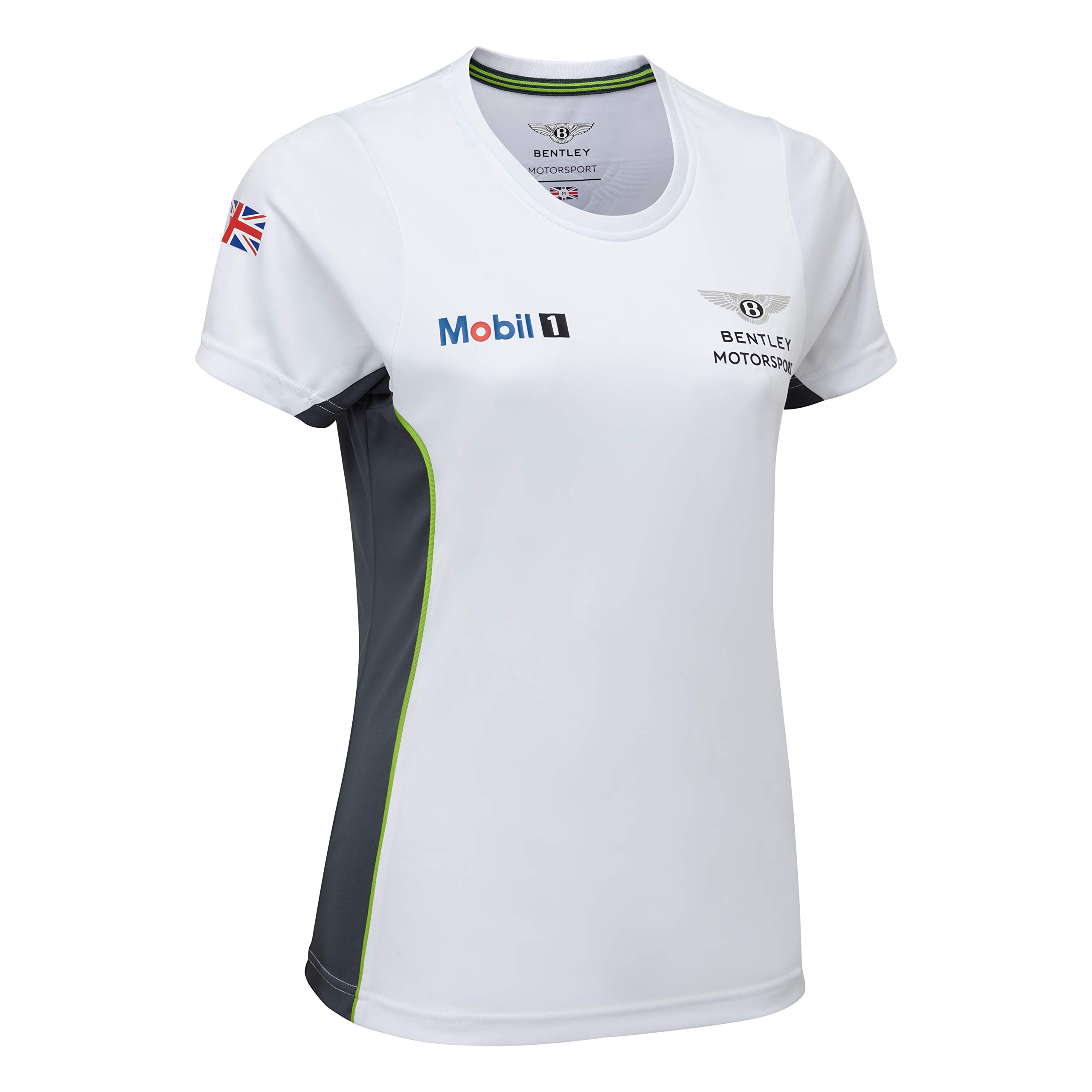 Bentley Motorsport Women's T-Shirt - Soft Cotton Casual Tee in Gray & White - Perfect for Racing Events, Gym Workouts & Everyday Wear
