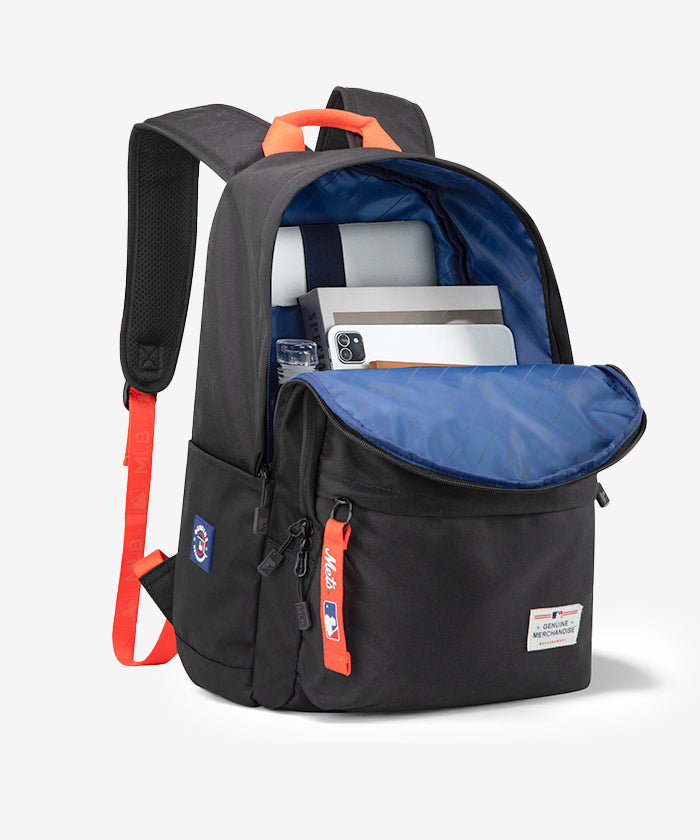 MLB New York Mets Official Laptop Backpack 15.6 Inch, Durable College School Bookbag for Men & Women - Perfect for Work, Travel & Sports Fans