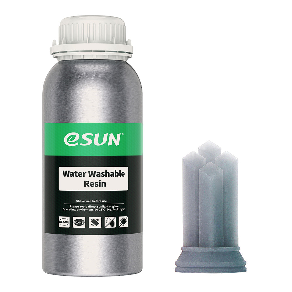 ESUN Water Washable Resin 1000g for LCD 3D Printing - High Precision, Low Odor, Fast Curing (Multiple Colors) - Perfect for Miniatures, Jewelry Making & Dental Models