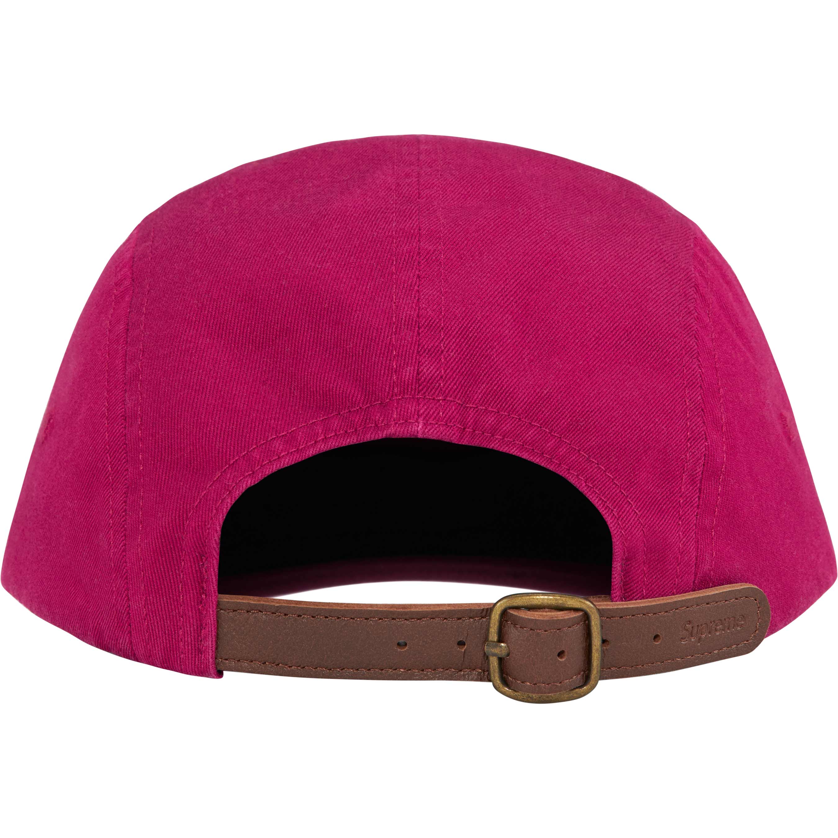 Supreme FW24 Washed Chino Twill Camp Cap in Cranberry - Stylish Casual Hat for Streetwear, Outdoor Adventures and Urban Fashion