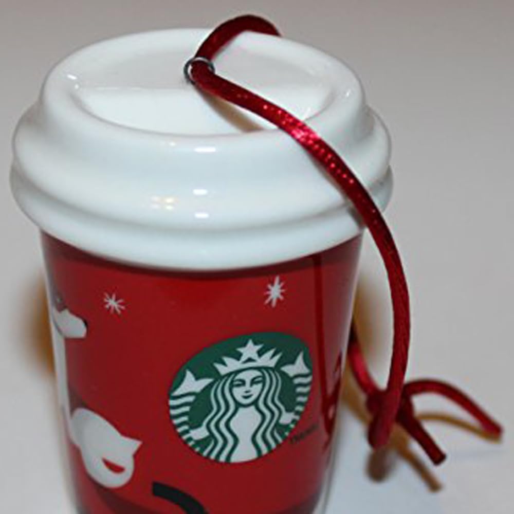 2011 Limited Edition Coffee Lover Ceramic Ornament - Handmade Holiday Decor for Christmas Tree, Gift for Coffee Enthusiasts, Perfect for Office Desk & Home Decor