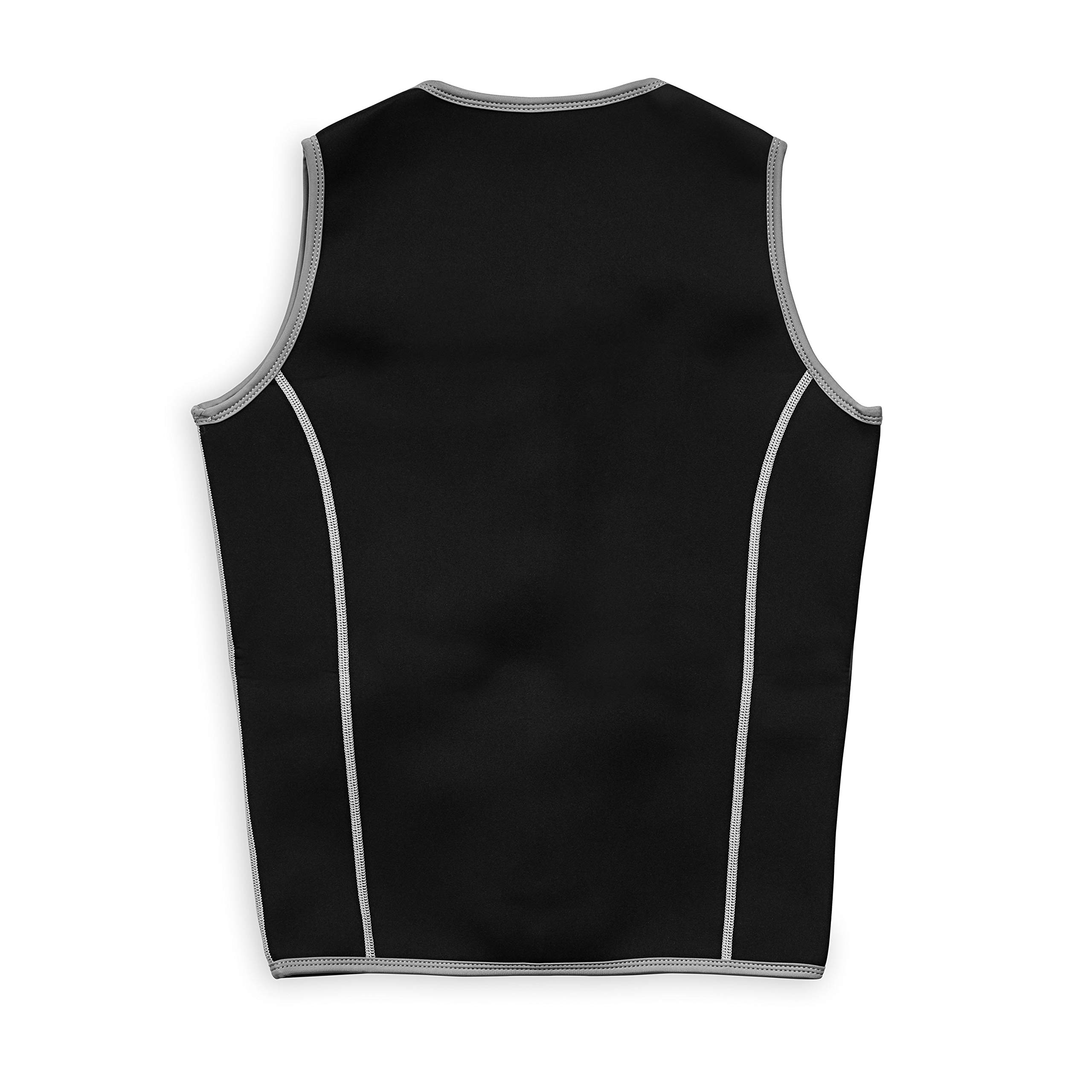 FILA Men's Neoprene Sauna Vest - Slimming Zipper Tank Top Hot Body Shaper for Workout & Weight Loss