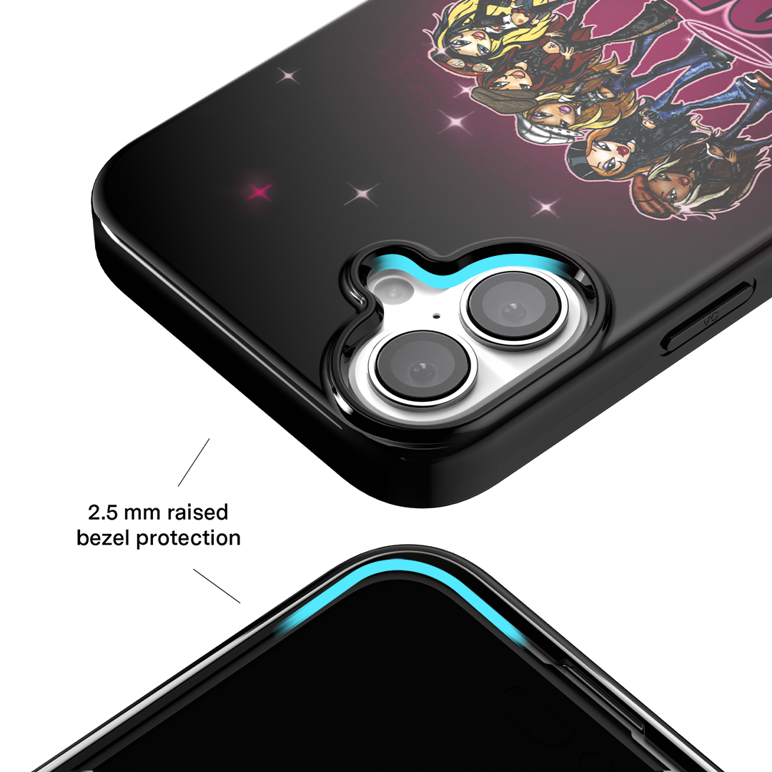 Bratz Rock Angelz Airbrush iPhone Case - Trendy Protective Cover for iPhone 13/14/15 - Perfect for Fans, Fashion Lovers & Collectors