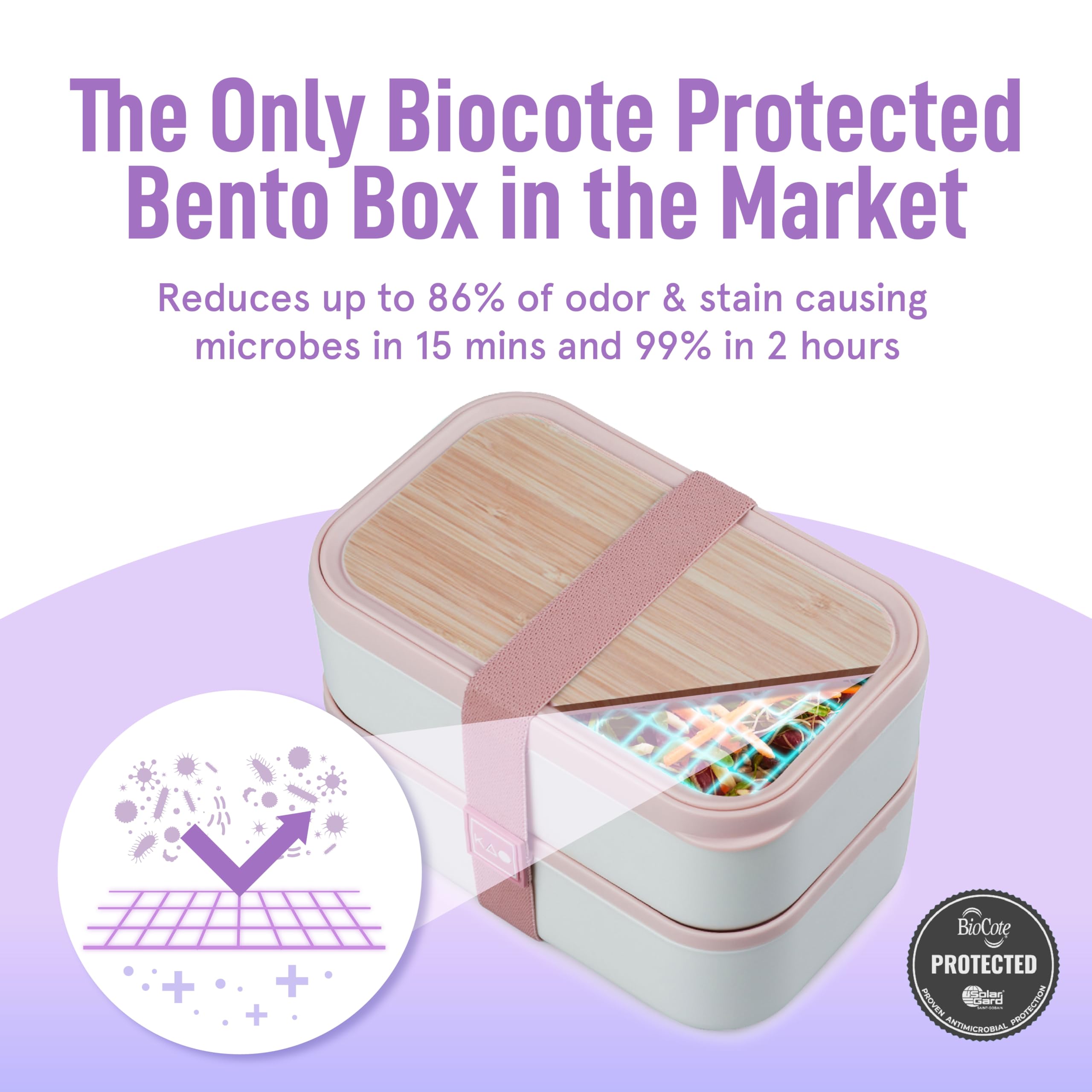 Premium Bento Box for Adults - 67 fl oz BPA-Free Stackable Lunch Containers with Leak-Proof Lids & Adjustable Dividers for Portion Control - Meal Prep & Office Lunch Box (Dusty Pink) - Perfect for Work, School, Picnics & Healthy Eating