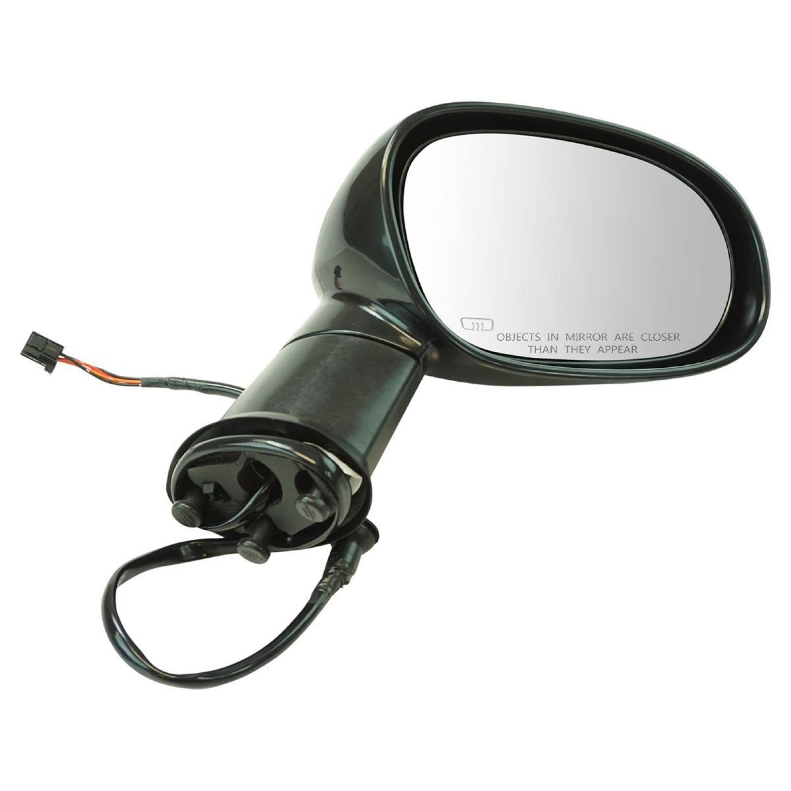 Heated Power Folding Side Mirror - Right Passenger Side for Dodge Challenger | Exterior Black Manual Mirror Replacement | Perfect for Winter Driving & Enhanced Safety