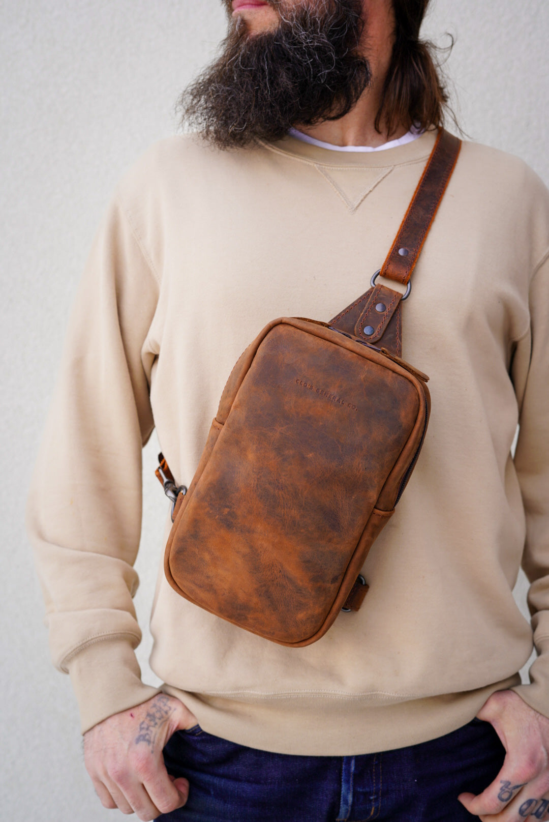 Stylish Sling Bag - Pandora Cove Brown Crossbody Bag for Men & Women | Perfect for Travel, Hiking, and Everyday Use