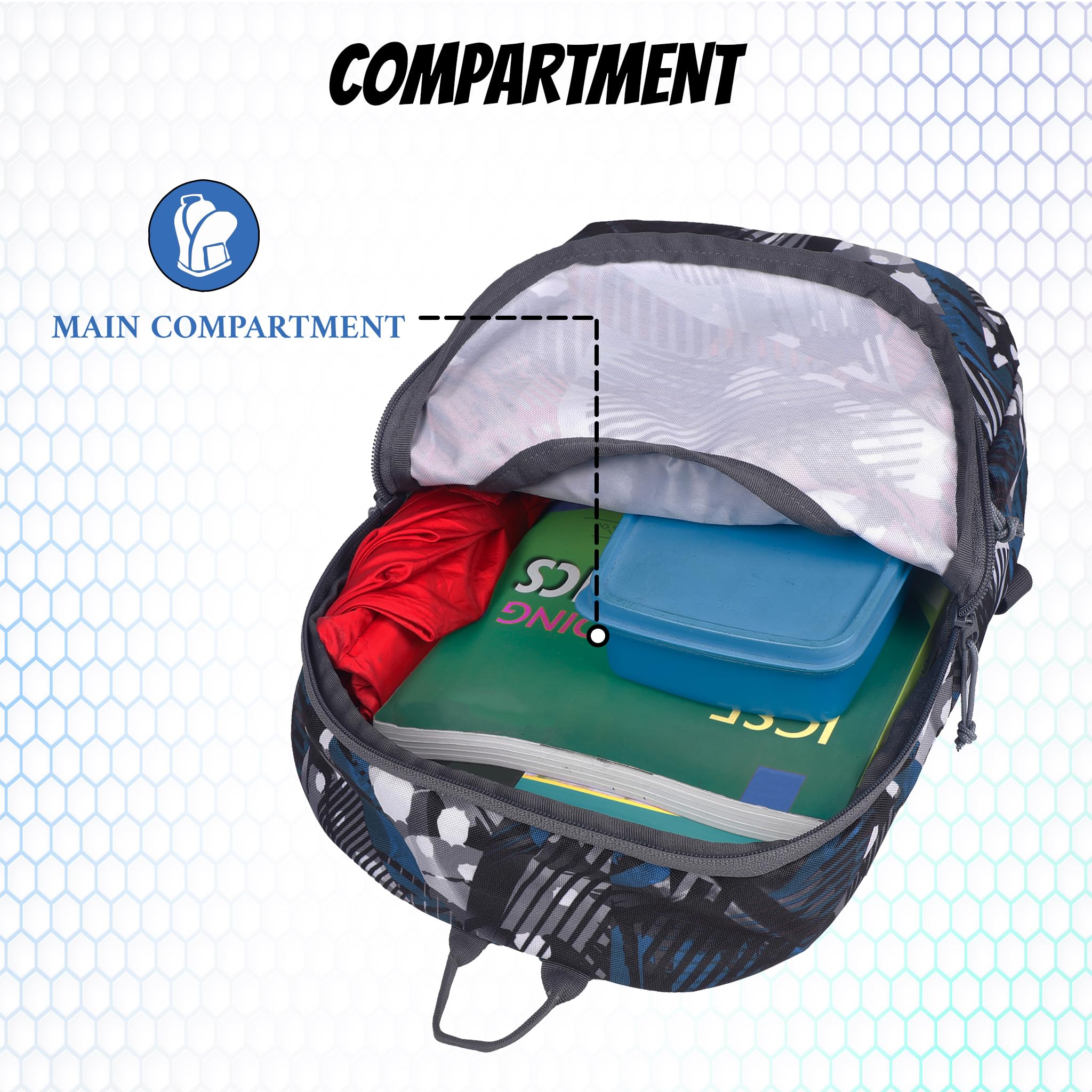 F Gear Ferris ACV 7L Mini Backpack - Stylish Unisex Daypack for Men & Women, Lightweight Casual Backpack for Office, School, College, Travel & Everyday Use | Perfect for Commuting, Campus Life and Urban Adventures