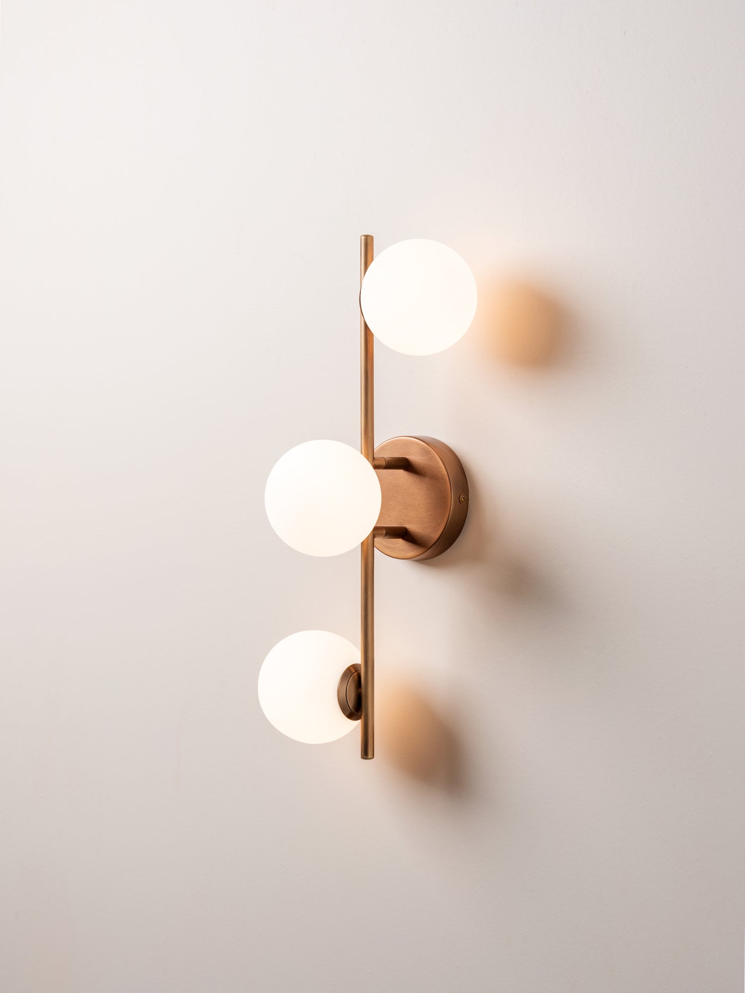 Vintage 3-Light Aged Brass & Opal Glass Ceiling/Wall Fixture - Perfect for Dining Room, Bedroom, or Entryway Lighting