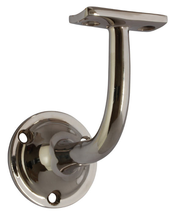 Nickel LED Handrail Bracket - Sturdy & Durable Stair Railing Holder for Indoor/Outdoor Staircases & Balconies