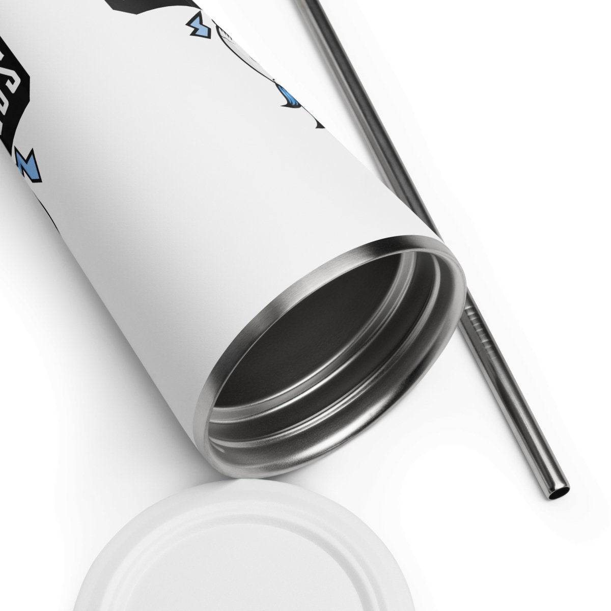 Sober Squad 20oz Insulated Stainless Steel Tumbler with Lid & Straw - Leakproof Travel Mug for Hot & Cold Drinks - Perfect for Coffee, Tea, Water, Smoothies at Work, Gym, Camping, Road Trips