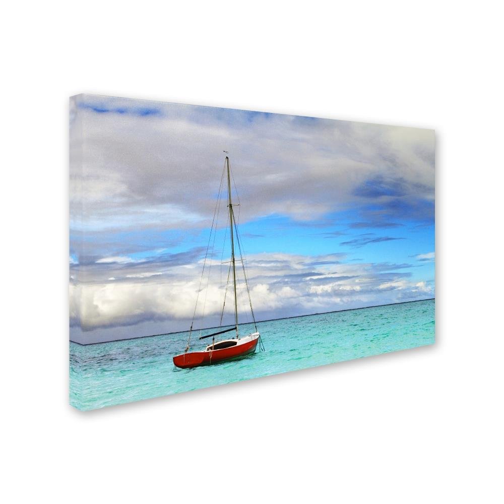 Hawaii 3 Wall Art Print - 16x24 Inch Tropical Beach Landscape Painting - Perfect for Living Room, Bedroom & Office Decor