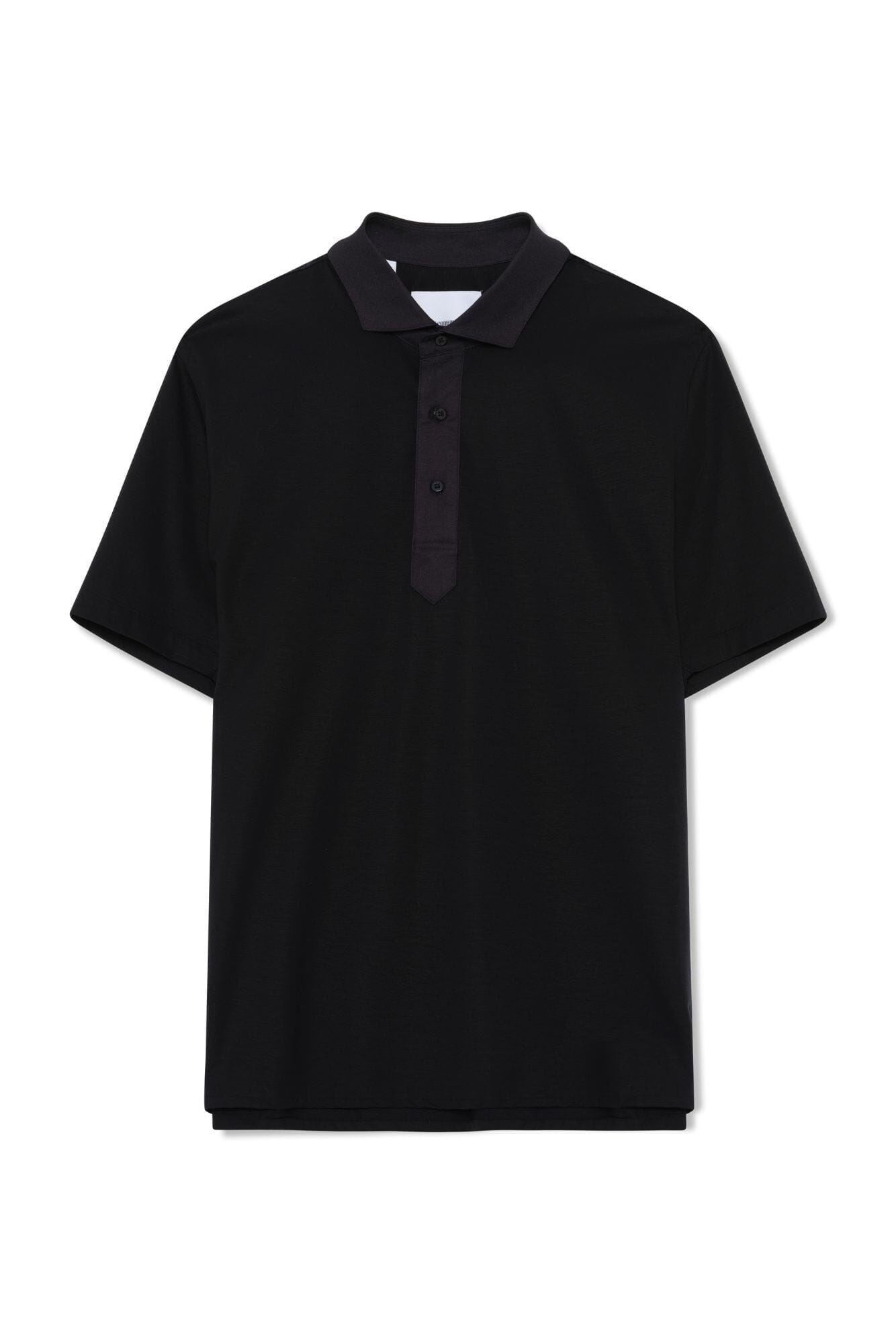 Premium CGC Polo Shirt for Men - Black 4-Way Stretch Fabric with Black Poplin Collar - Comfortable Business Casual & Golf Wear