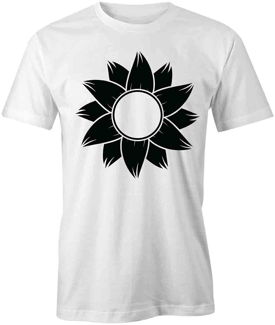 Sunflower Printed T-Shirt for Women & Men | Soft Cotton White Graphic Tee with Floral Design - Perfect for Summer Outfits, Casual Wear & Vacation Style