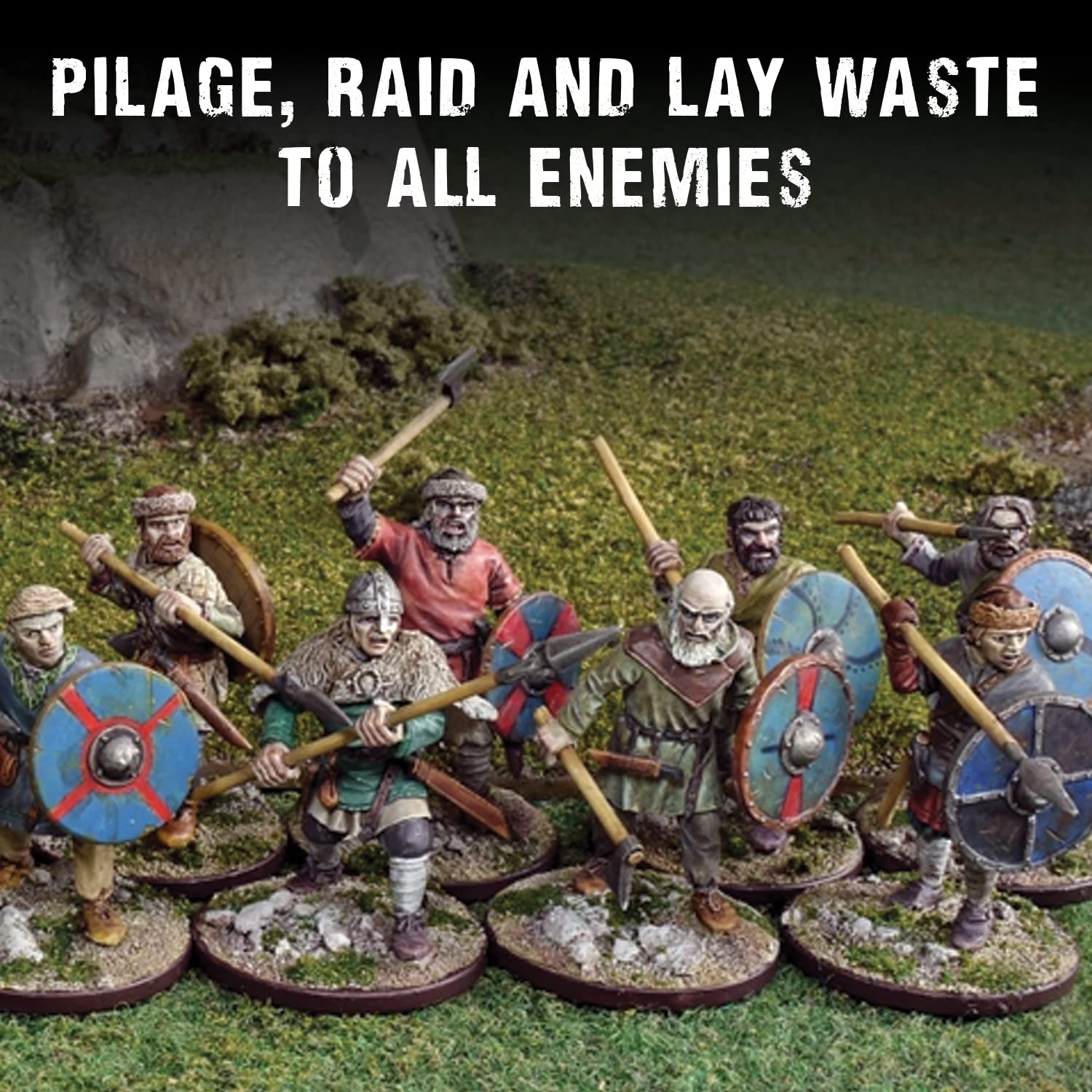 Wargames Delivered Hail Caesar - Viking Starter Army 28mm Miniatures Set | Roman & Greek Tabletop War Game Figures | DND Miniatures by Warlord Games | Perfect for Wargaming Battles & RPG Campaigns