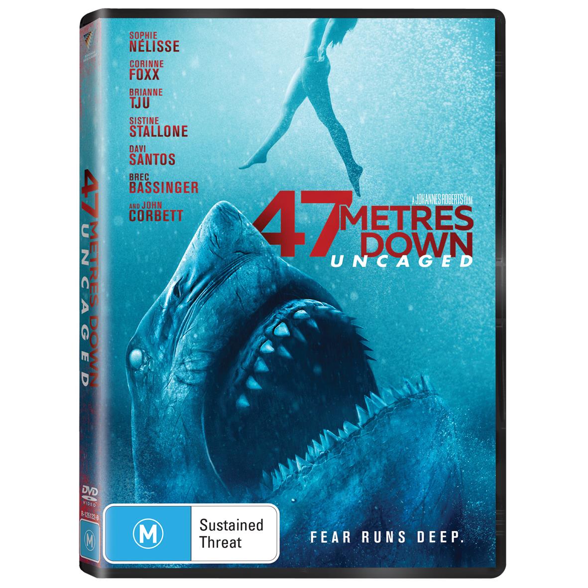 47 Metres Down: Uncaged - Thrilling Underwater Horror Movie for Scuba Diving & Adventure Enthusiasts - Perfect for Movie Nights & Halloween Parties