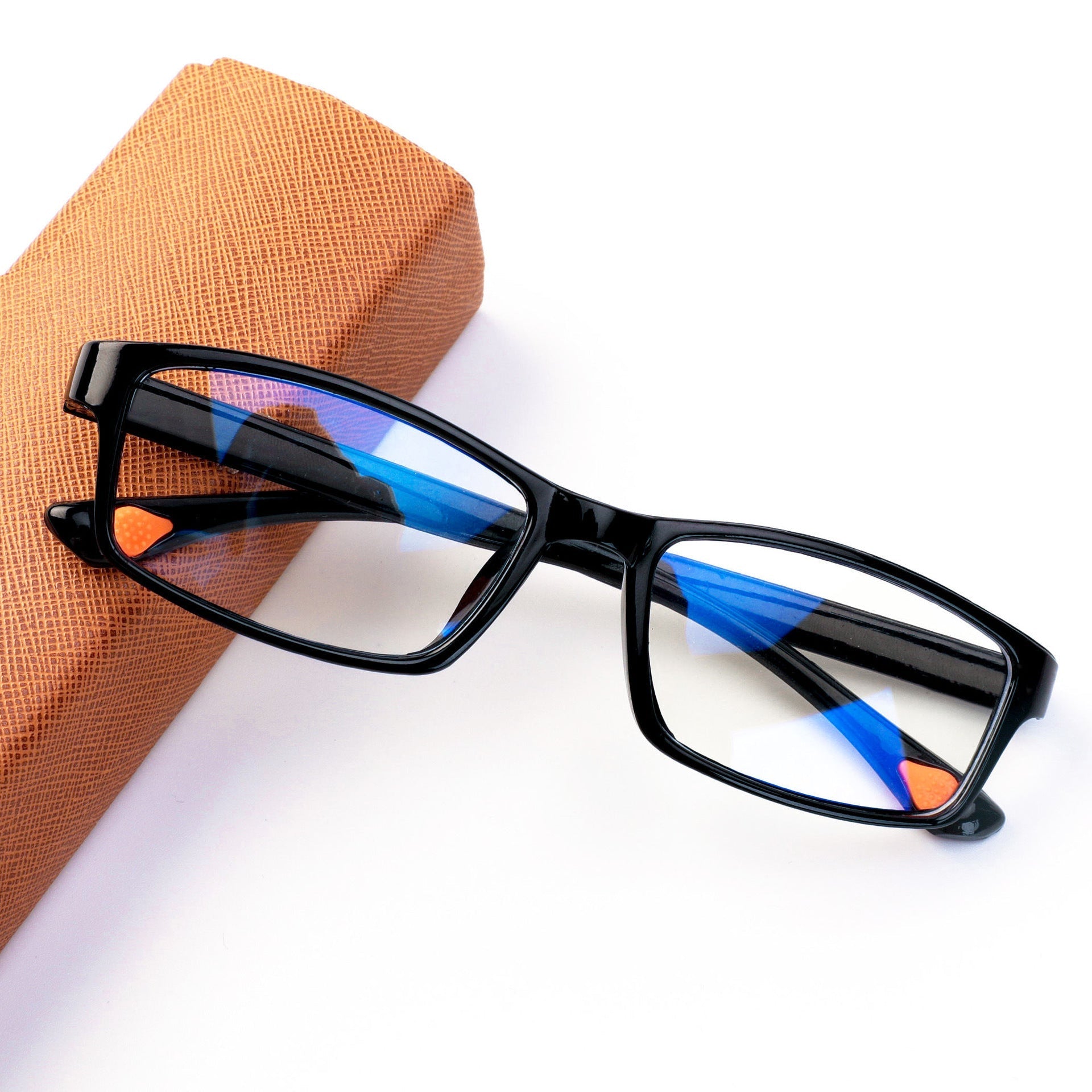 Blue Light Blocking Reading Glasses - Ultralight Square Frame for Computer & Digital Screen Use - Reduce Eye Strain for Work, Reading & Gaming