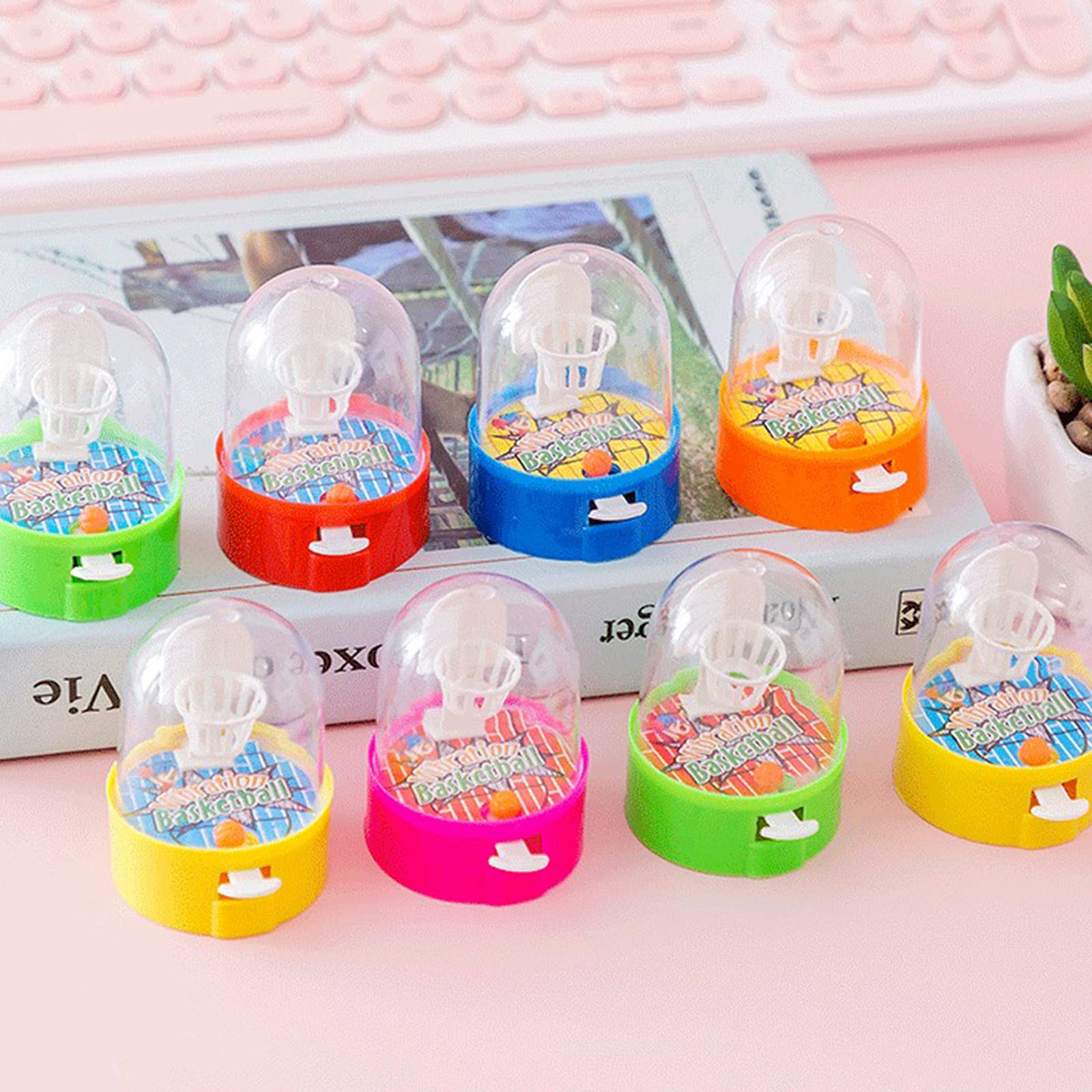 Mini Basketball Toy for Kids - Handheld Stress Relief Game for All Ages - Perfect for Home & Office Fun
