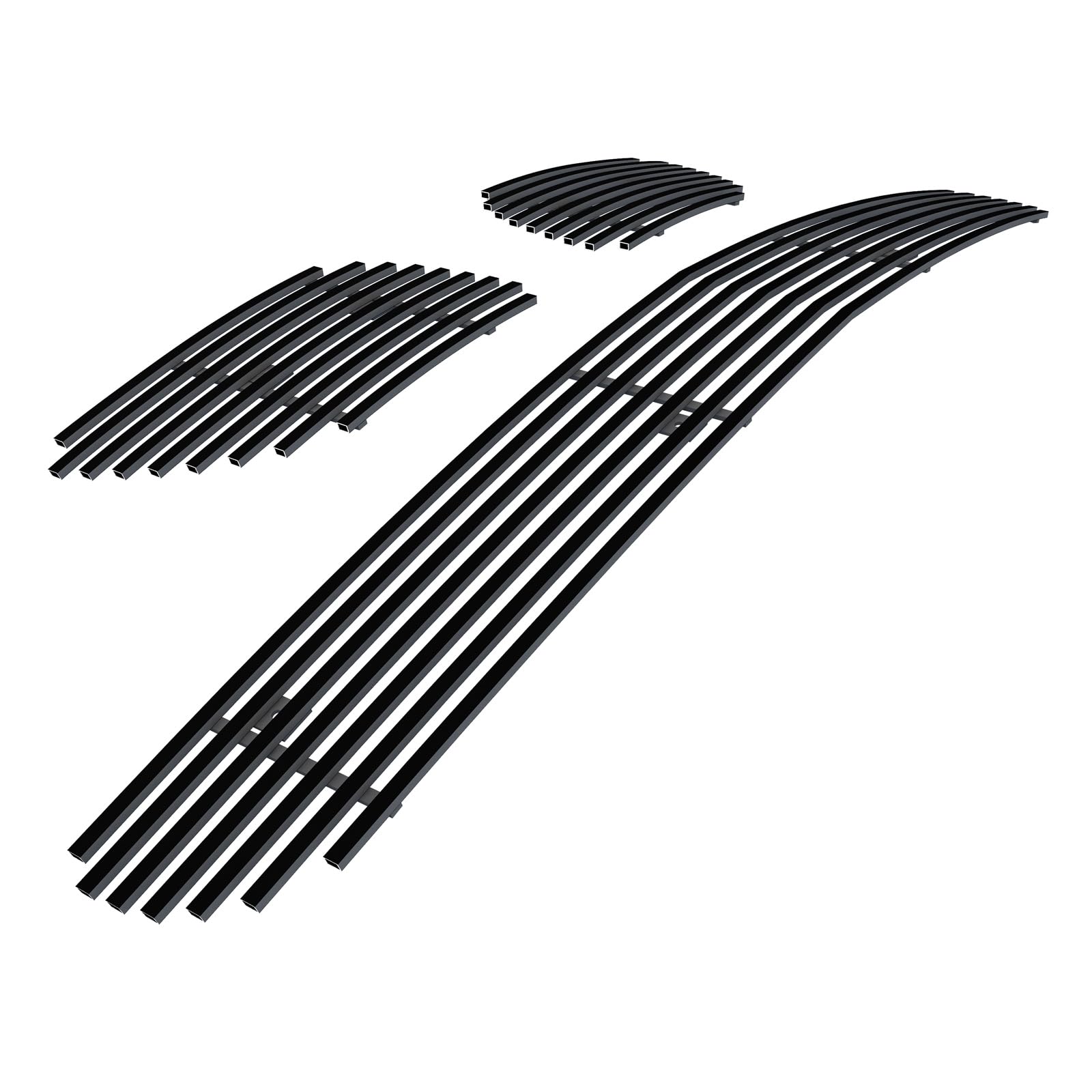 APS Black Billet Front Grill Grille Insert Combo P81116H for Pontiac GTO 2004-2006 - Upper & Lower Bumper Replacement - Enhances Vehicle Style & Protection