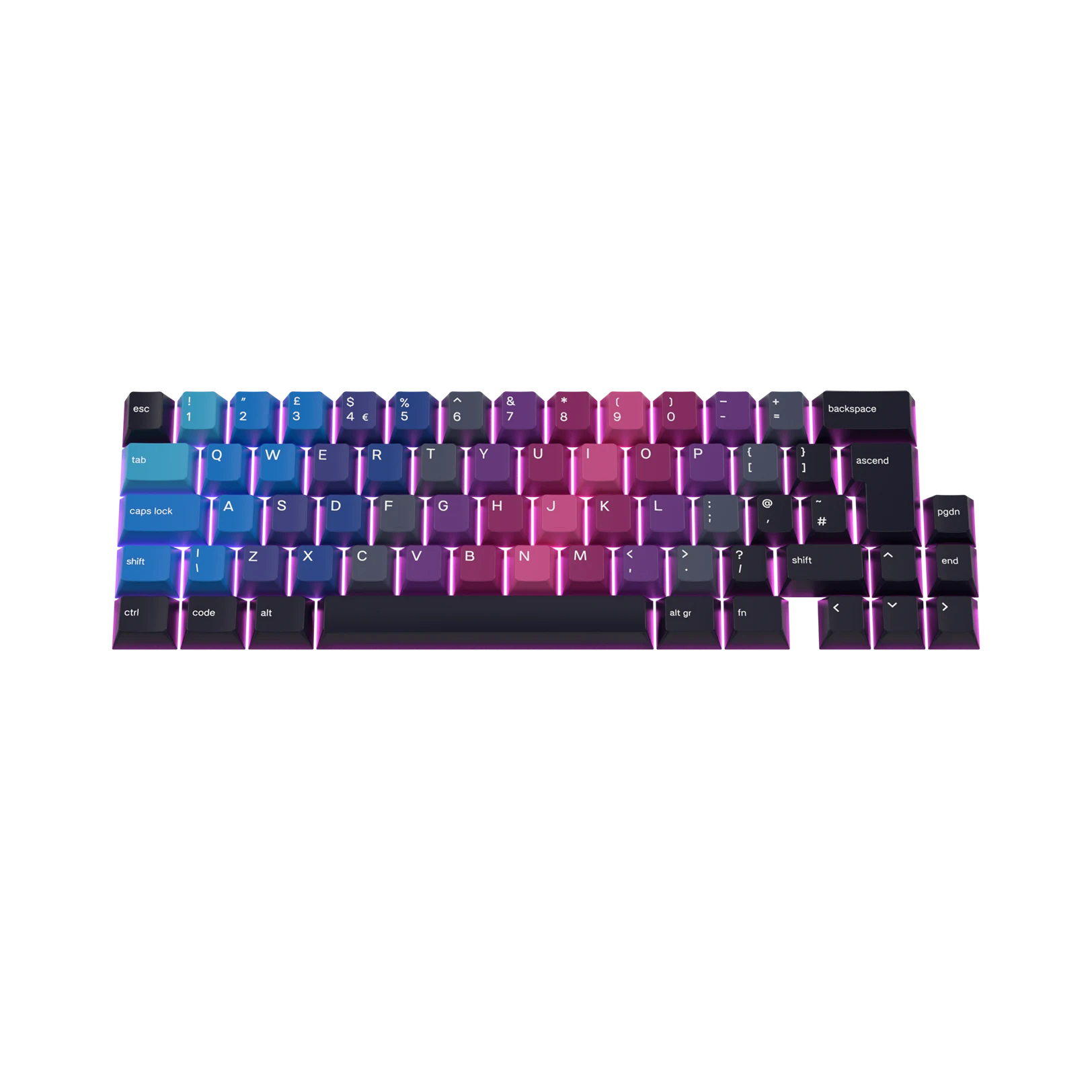 Custom Keycaps for Mechanical Keyboards - Afterparty UK Design - Perfect for Gaming, Typing & Office Work