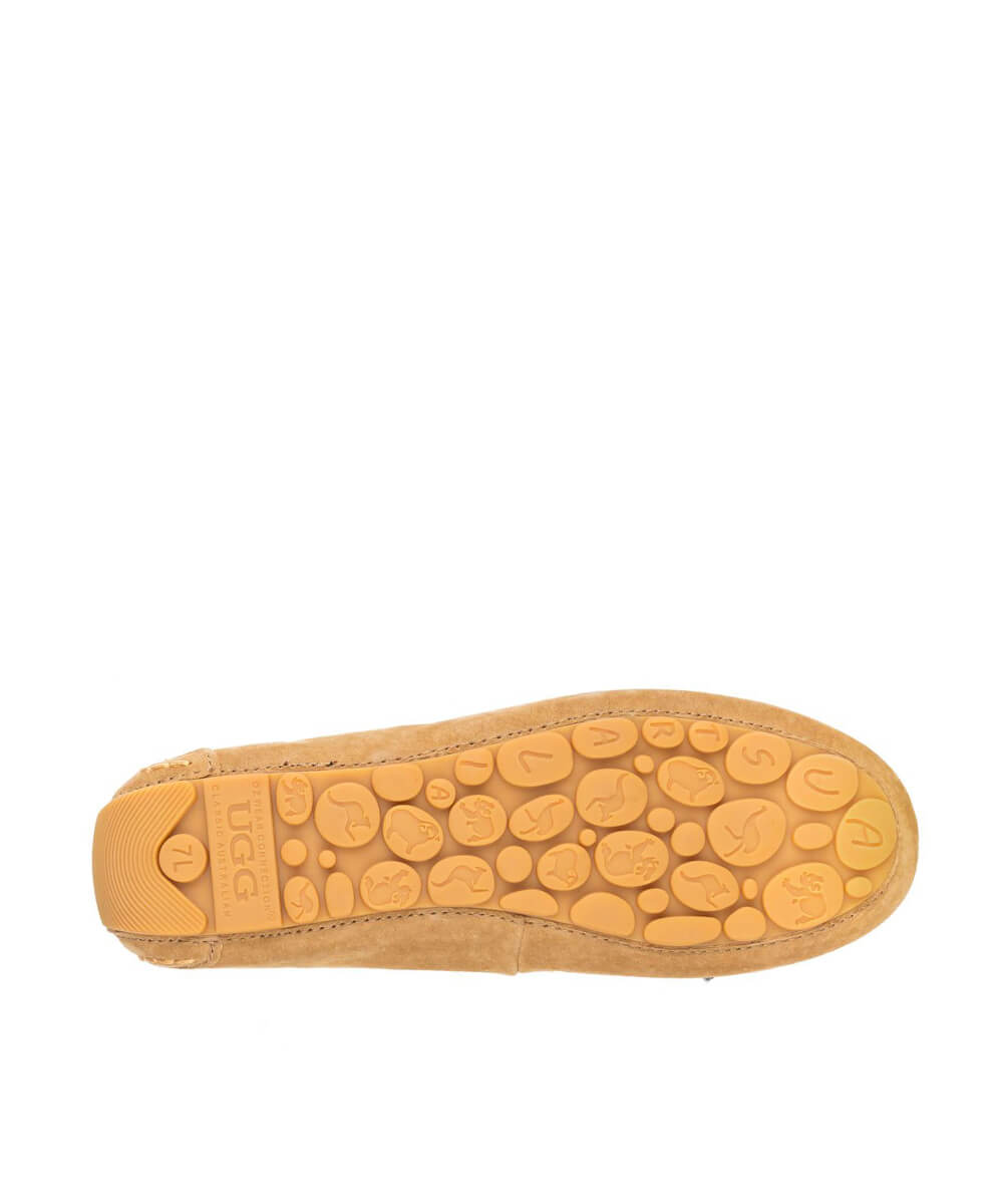 Women's UGG Summer Moccasin Slippers - Comfortable Soft Sheepskin Indoor/Outdoor House Shoes for Women - Perfect for Home, Travel & Relaxation