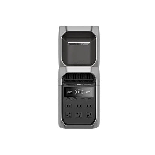 EcoFlow DELTA 3 Series Smart Extra Battery - 2400Wh Portable Power Station for Home Backup, Camping & Outdoor Adventures - Solar Generator for Emergency Power, RV Trips & Off-Grid Living