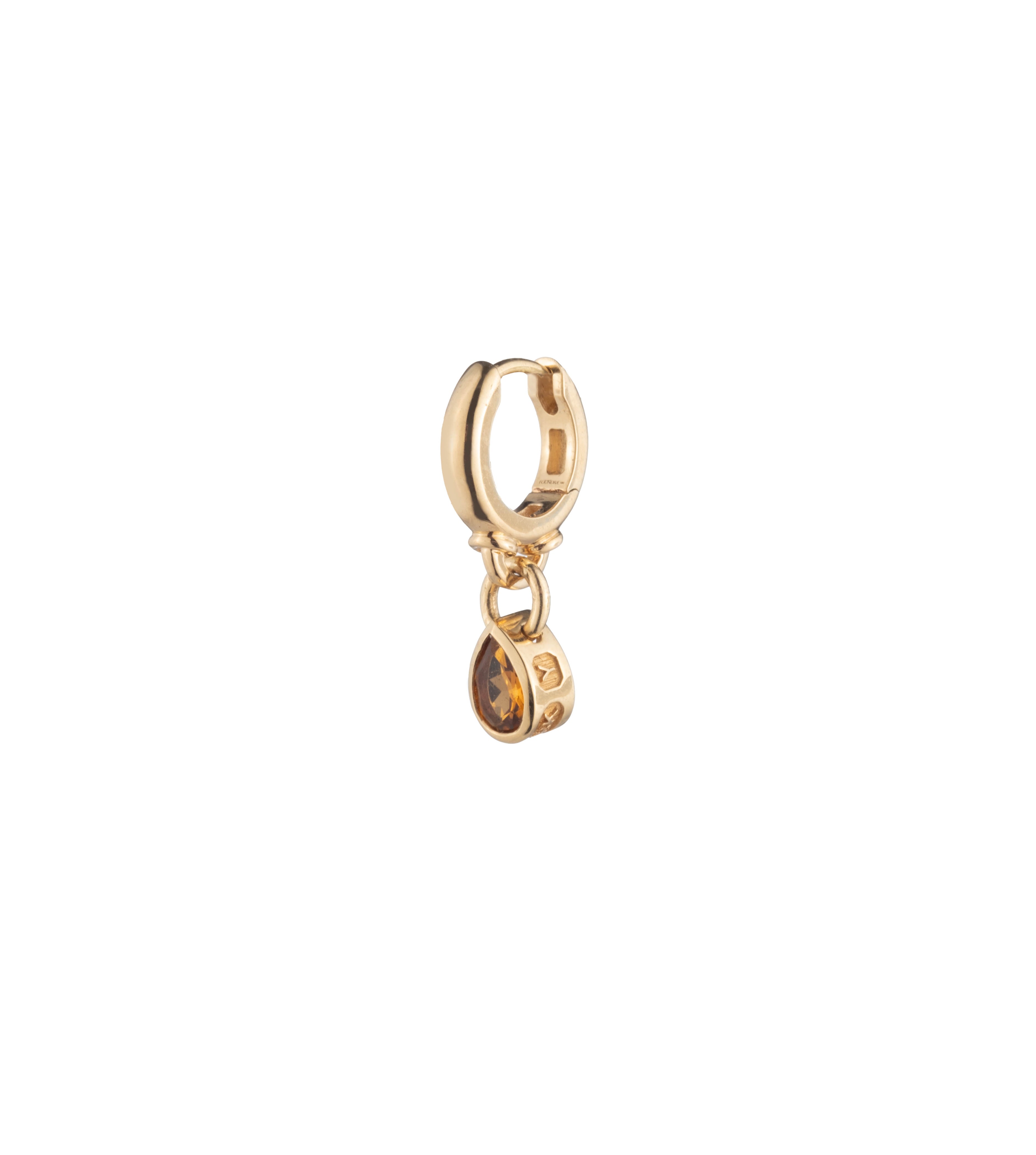 Yellow Citrine Hoop Earrings for Women - Forever & Always a Pair Love - Elegant Gemstone Jewelry for Everyday Wear & Special Occasions