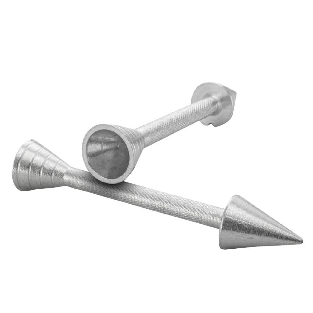 SYGA 2 Pack Aluminum Alloy Baking Pastry Cone Holders - Professional Icing Cream Rose Flower Sticks & Cake Decorating Nails for Perfect Icing Flowers - Ideal for Wedding Cakes, Cupcakes, and DIY Dessert Decorations