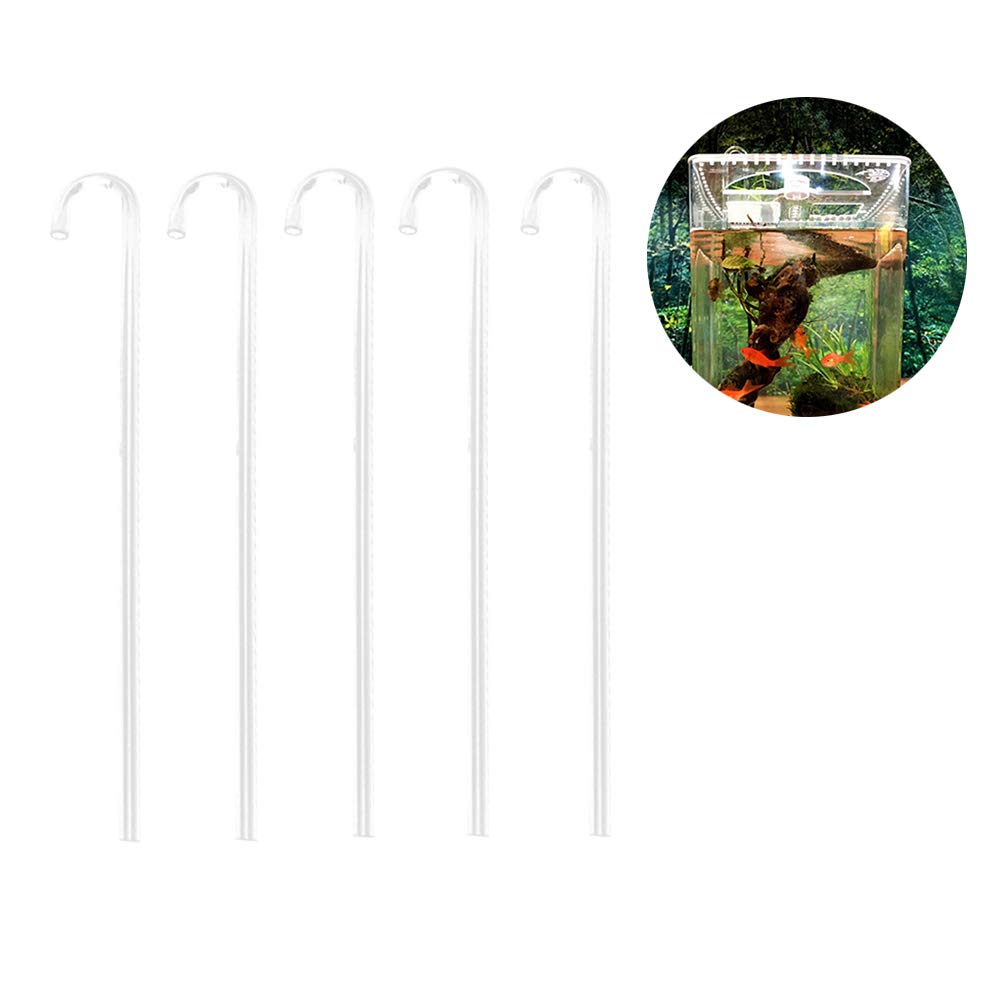 TEHAUX 5pc Aquarium Siphon Kit - Efficient Fish Tank Water Pump for Easy Cleaning and Maintenance in Home Aquariums
