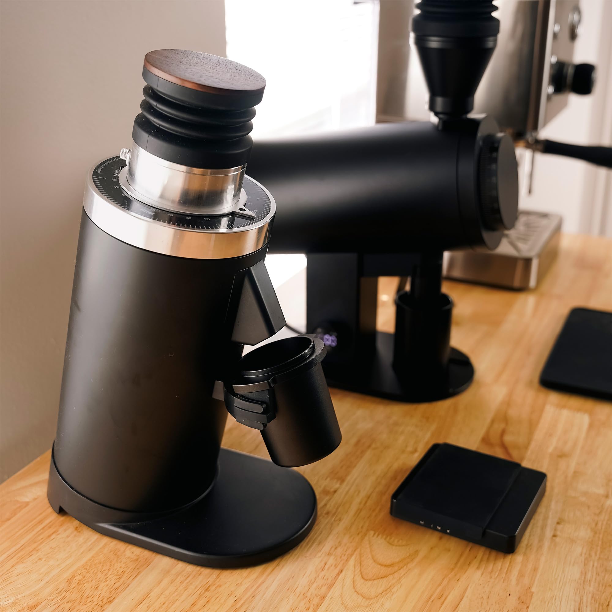 MiiCoffee DF64 II Single Dose Espresso Grinder - Black - Professional Coffee Grinder for Home Baristas & Espresso Lovers - Perfect for Pour Over, French Press & Cold Brew Coffee Making