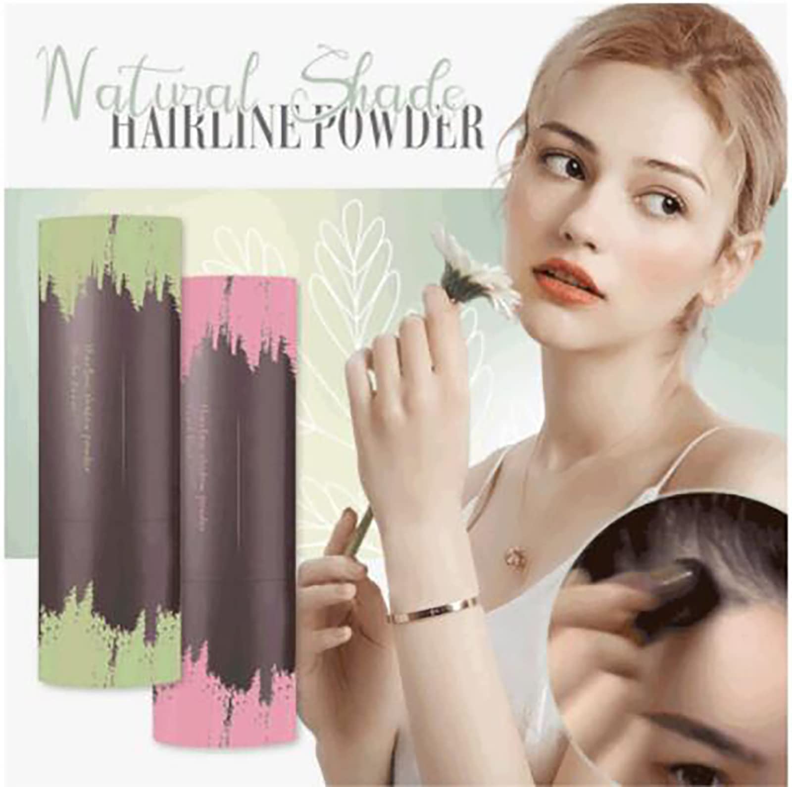 Natural Shade Hairline Powder - Instant Hair Root Touch Up for Gray Coverage & Thinning Hair (Pearl Black) | Perfect for Daily Use, Travel & Quick Hairline Enhancement