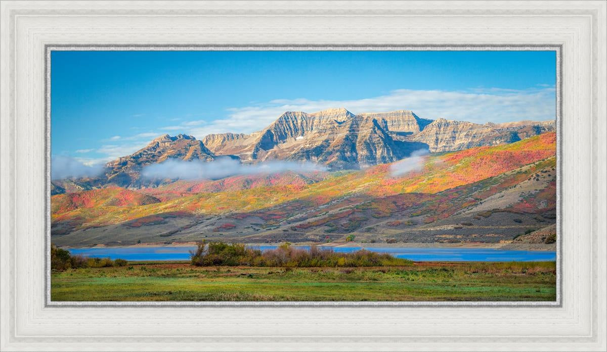 Autumn Splendor Over Timpanogos - Stunning Fall Landscape Photography Print for Home & Office Wall Decor | Perfect for Living Rooms, Bedrooms & Gifts