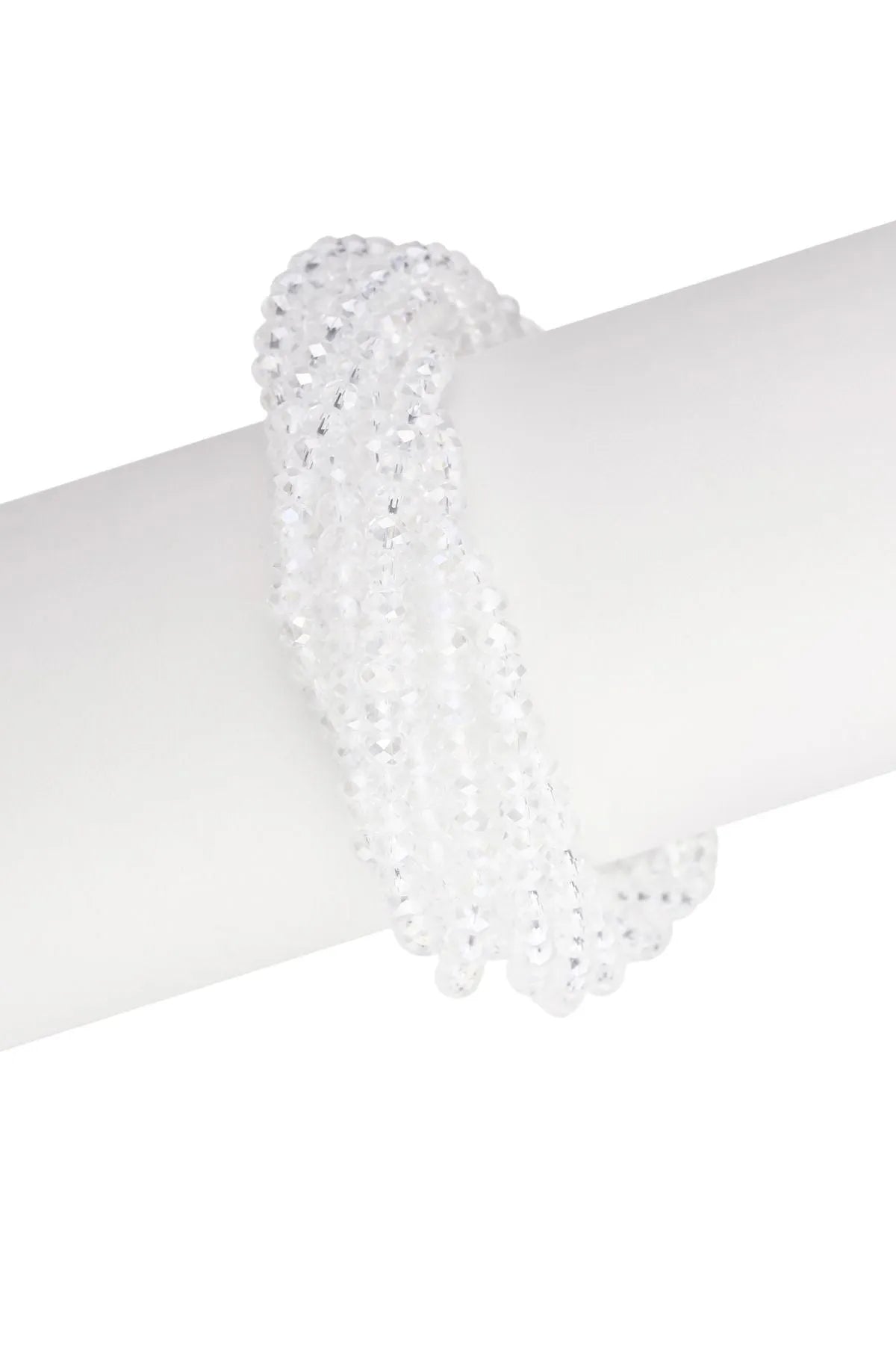Simply Crystal Multi Strand Bracelet - Elegant Beaded Jewelry for Women, Perfect for Parties, Weddings & Everyday Wear