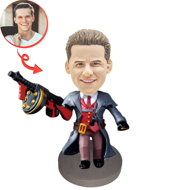 League of Legends Graves Custom Bobblehead - Handmade Collectible Figure for Gamers & Fans - Perfect for Desk Decor, Gaming Room Display, and Gift Giving