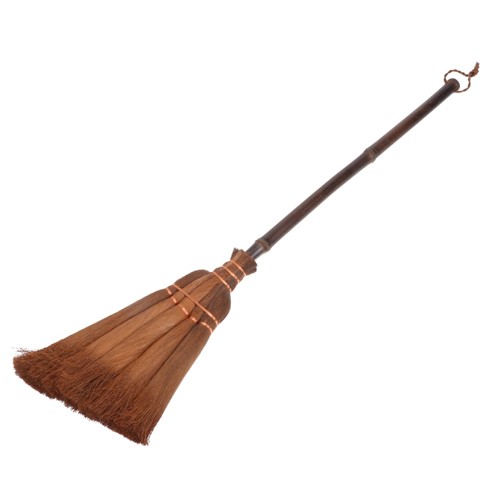 Eco-Friendly Straw Broom for Floor Cleaning | Handmade Braided Small Broom | Household Cleaning Supplies | Perfect for Hardwood Floors, Patios & Tight Spaces