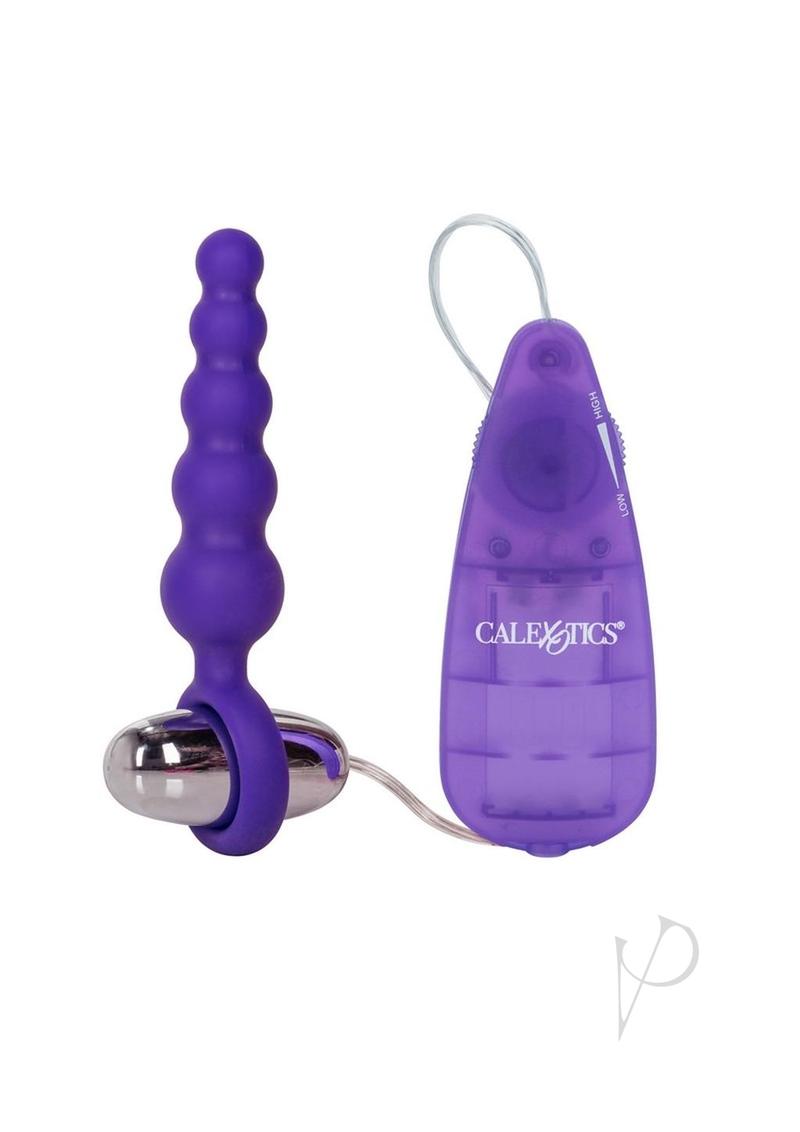 Premium Silicone Vibrating Butt Plug with Wired Remote Control - Purple Anal Toy for Couples & Solo Play - Perfect for BDSM, Roleplay & Sensual Enhancement