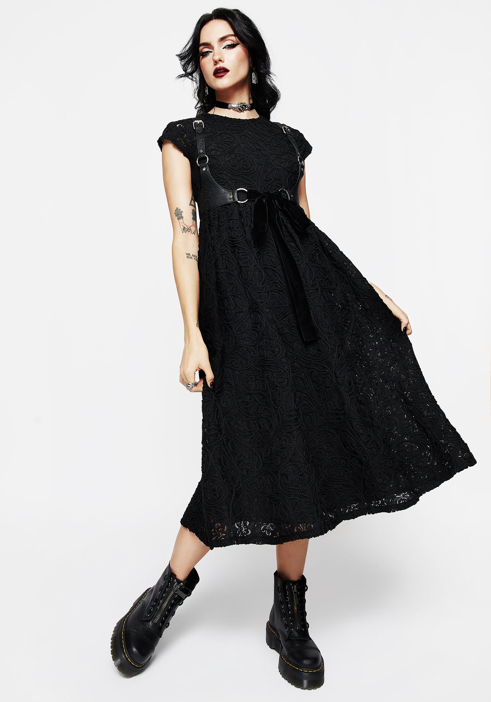 Maladie Midi Smock Dress for Women - Floral Summer Boho Chic Dress with Elastic Waist | Perfect for Beach Vacations, Brunch Dates & Outdoor Weddings