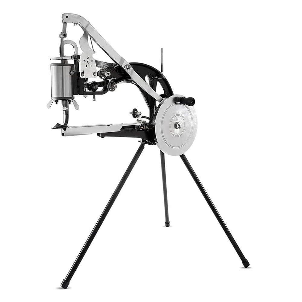 FamYun Dual Thread Hand Cobbler Shoe Repair Machine - Manual Leather & Shoe Stitching Tool with Cotton Nylon Line (Black) | Perfect for DIY Shoe Repairs, Leather Crafting & Home Cobbling Projects