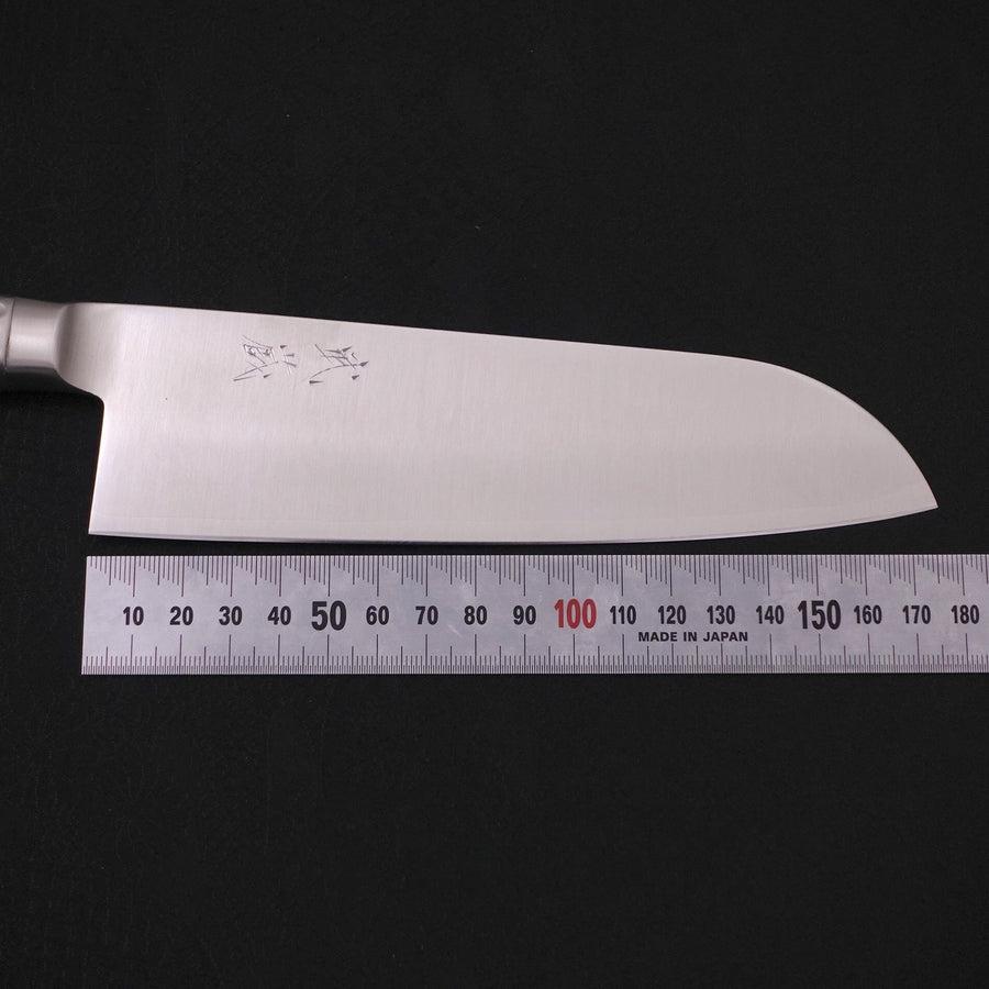 Premium Santoku Knife 7-inch VG-5 Stainless Steel Blade with Polished Western Handle - Perfect for Slicing, Dicing & Chopping Vegetables, Meat & Fish