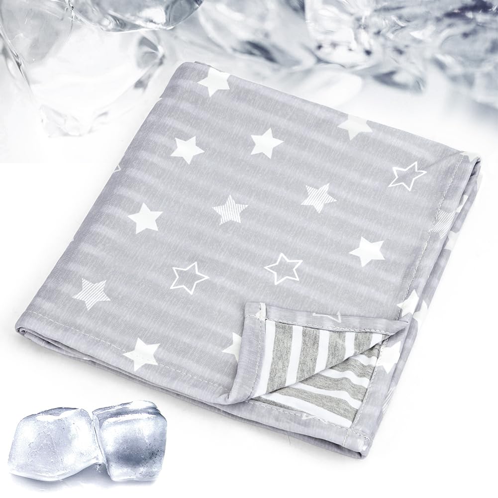 ARGOPET Dog Cooling Blanket 28x21 Inch - Lightweight Self-Cooling Pet Blanket for Summer, Ice Silk Cooling Cover for Dogs & Cats - Perfect for Kennels, Sofas & Hot Weather Relief