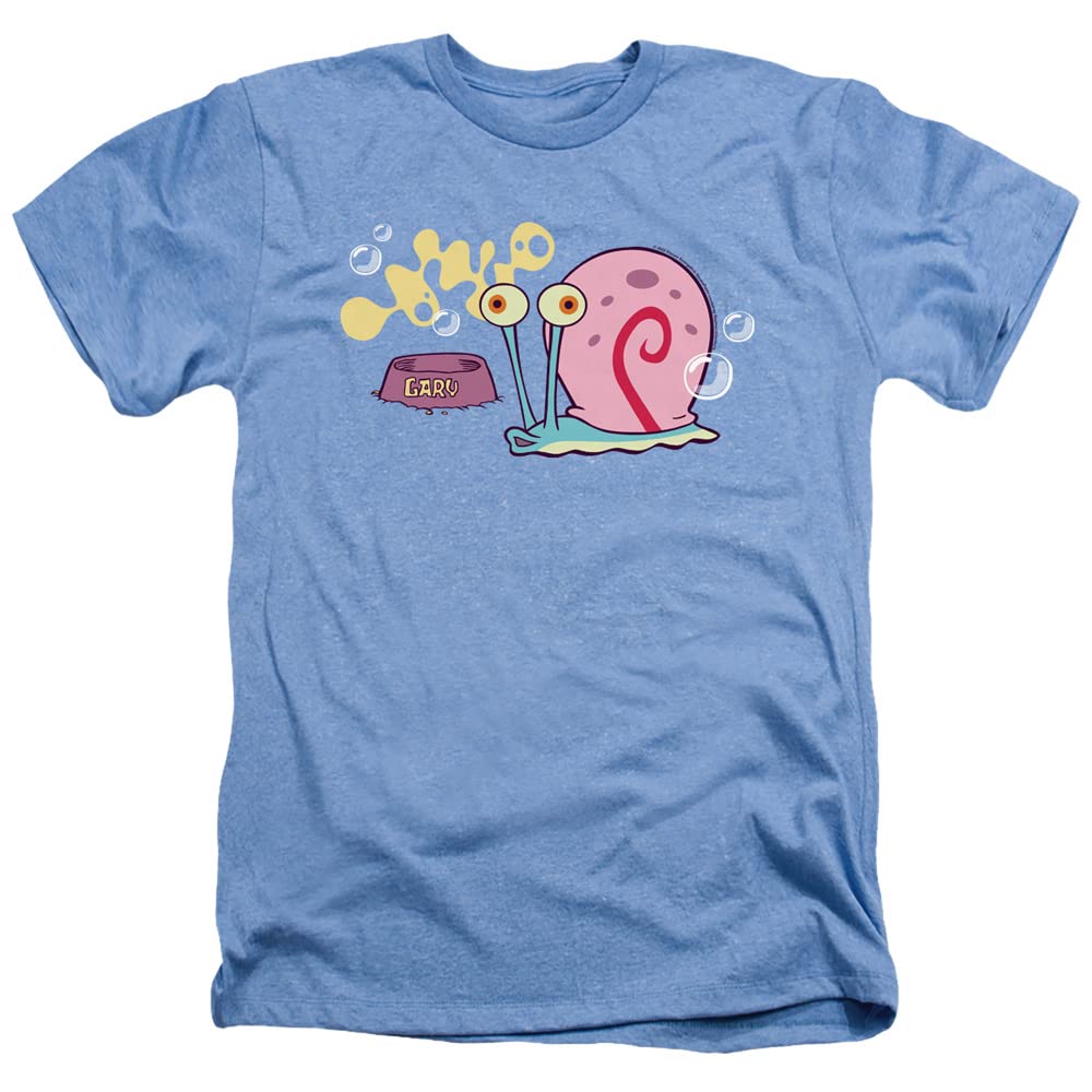 Spongebob Gary The Snail Graphic T-Shirt for Men & Women | Soft Heather Cotton Unisex Tee | Casual Wear, Cosplay & Cartoon Lovers Gift