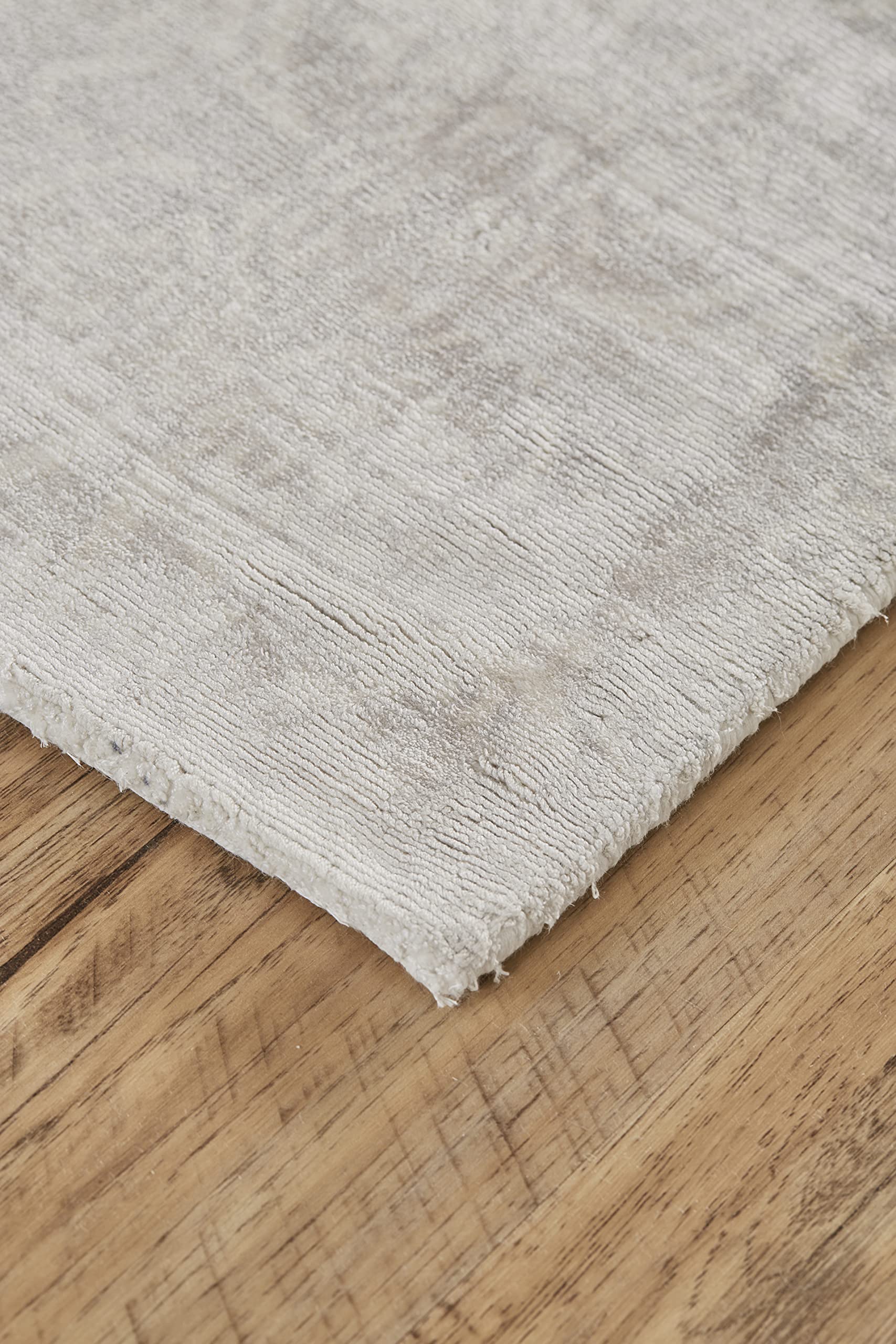 Feizy Rugs - Nadia Distressed Damask Area Rug 5x8 ft, Silver Birch/Light Gray - Soft & Durable for Living Room, Bedroom, Dining Room Decor