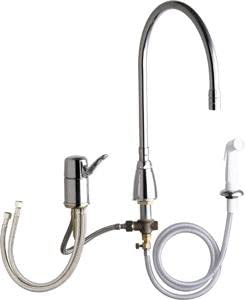 Single Lever Bathroom Sink Faucet - Modern Waterfall Design for Vanity & Powder Room - Easy Install, Durable Brass Construction