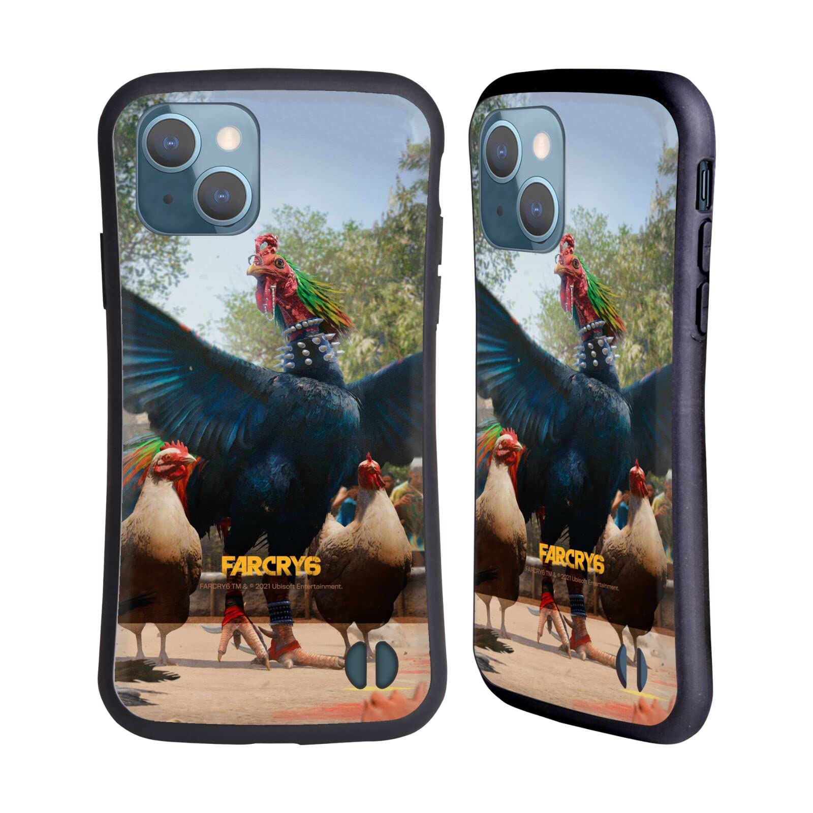 Officially Licensed Far Cry 6 Chicharrón Hybrid Phone Case for Apple iPhone 13 - Durable Protection with Gaming Design - Perfect for Gamers & FC6 Fans