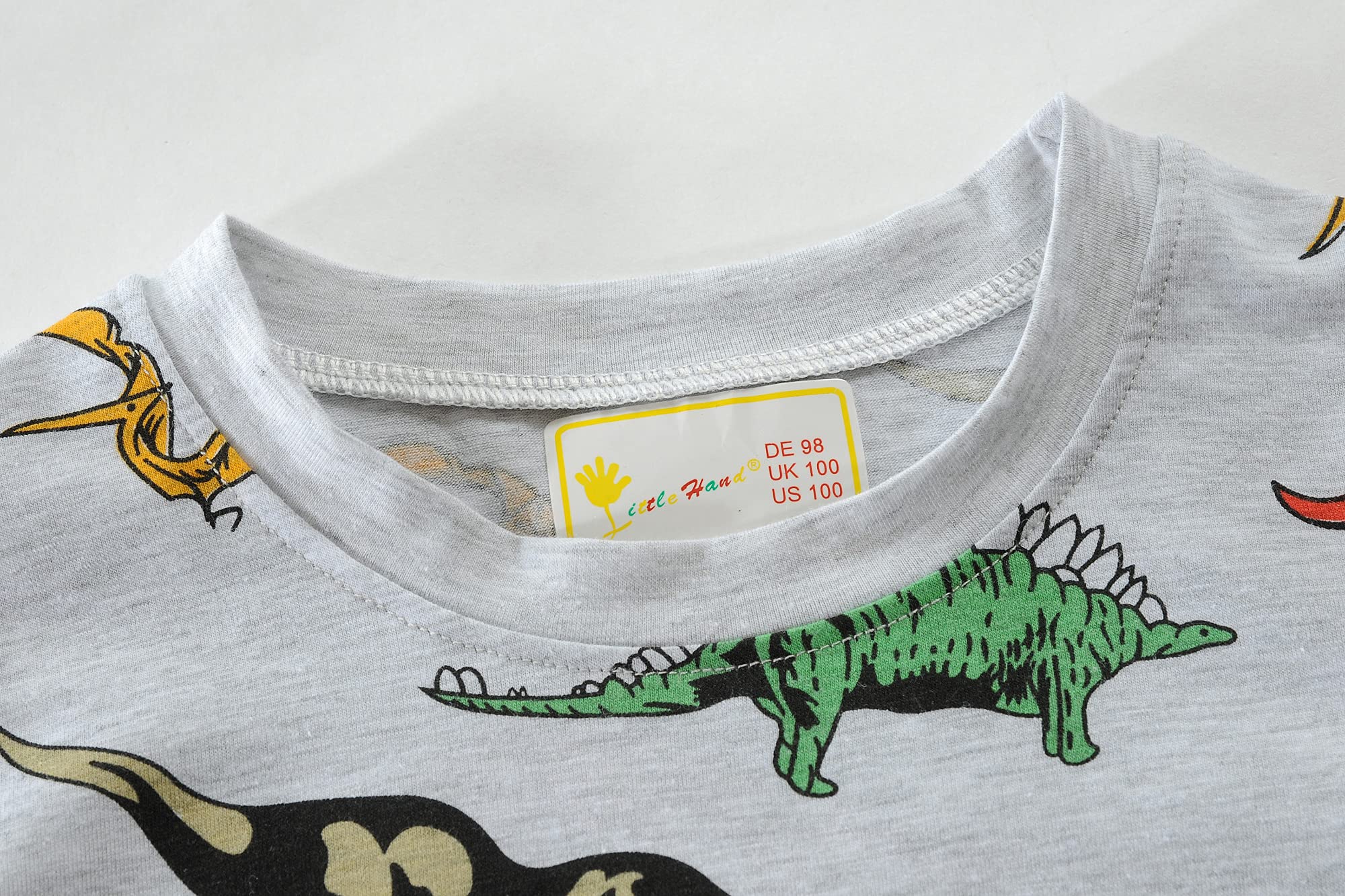 Monster Truck & Dinosaur Cotton Pajama Set for Toddler Boys 2-7 Years - Soft 2-Piece Sleepwear with Planet Print - Perfect for Bedtime & Lounging